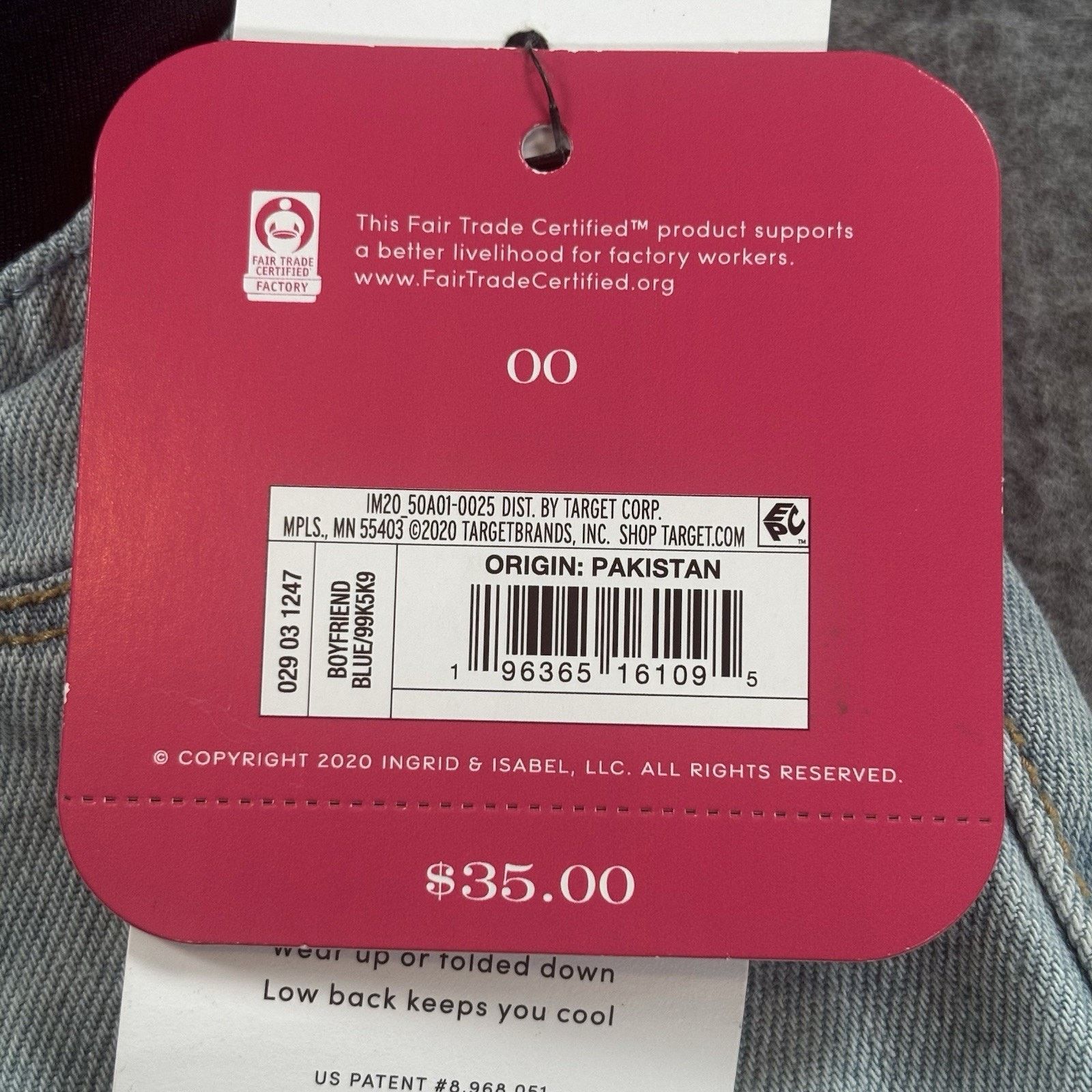 Other Isabel Maternity Boyfriend Crossover Jeans Blue 99K5K9 Sz 00 Size 24" / US 00 / IT 34 - 3 Thumbnail