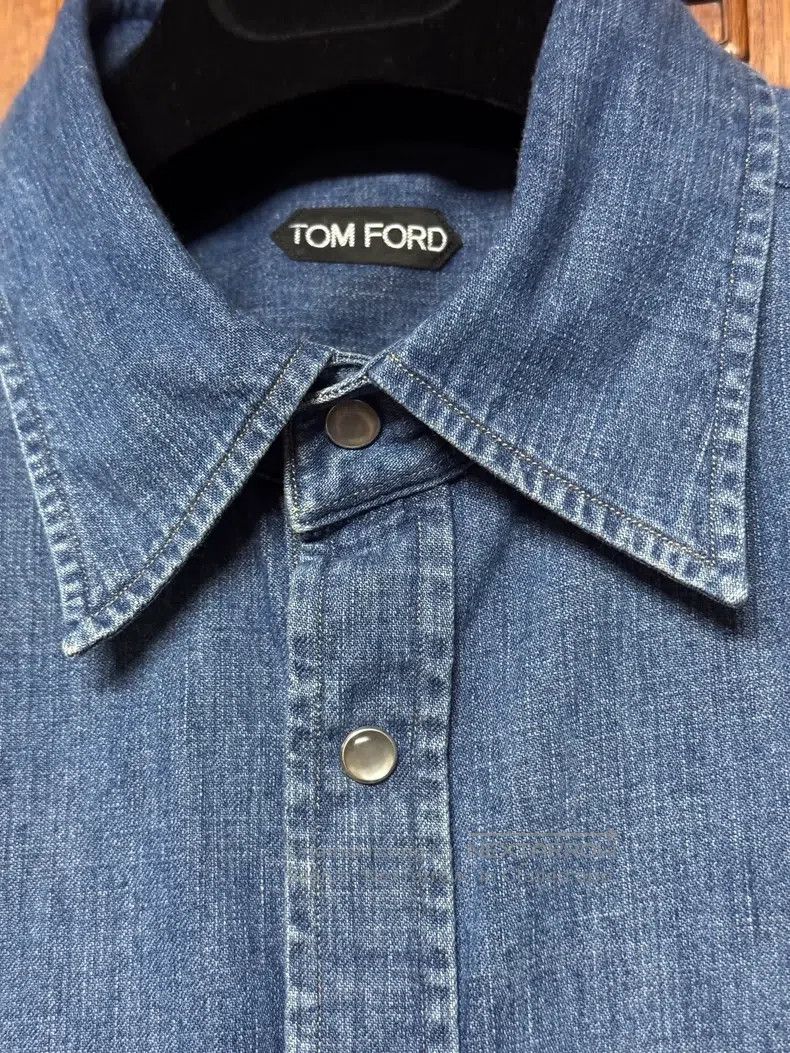 Tom Ford Tom Ford Denim Shirt Size US XL / EU 56 / 4 - 3 Thumbnail