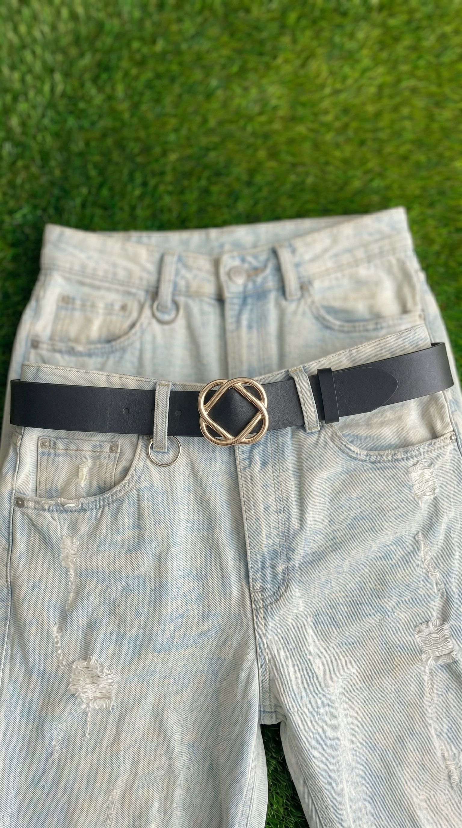 Other Black Gold Omni Buckle Statement Belt Size ONE SIZE - 5 Thumbnail