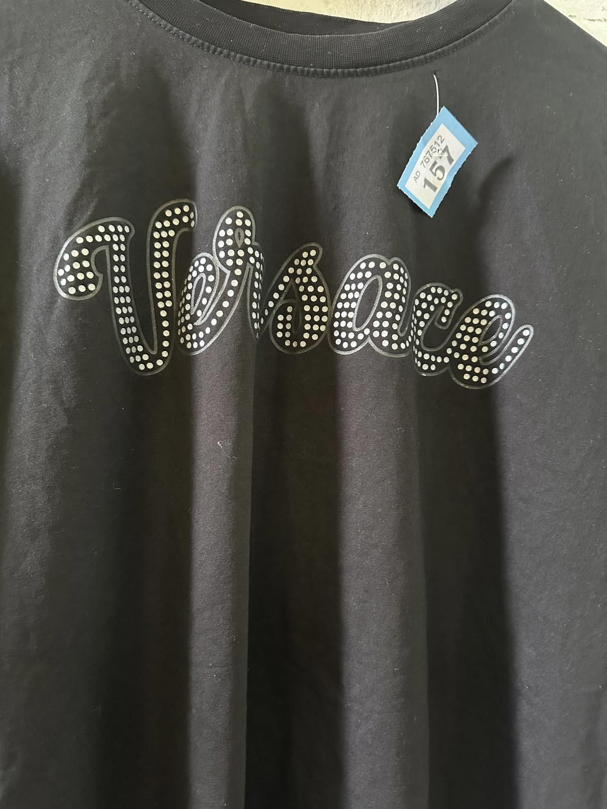 Versace Versace Black Studded Logo T-Shirt Size US L / EU 52-54 / 3 - 2 Thumbnail