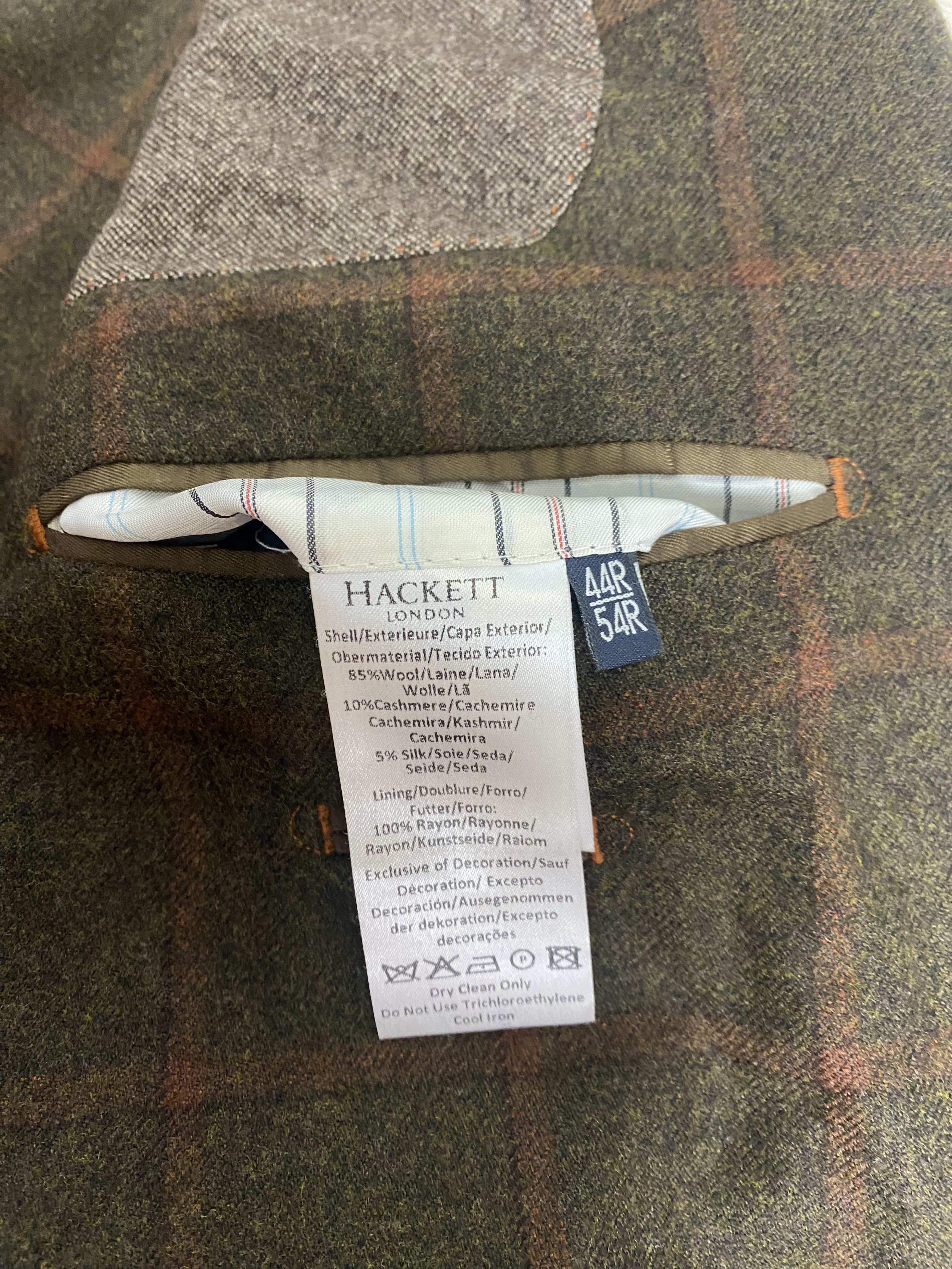 Hackett × Loro Piana Hackett Loro Piana Cashmere Wool Blazer Size 44R - 8 Thumbnail