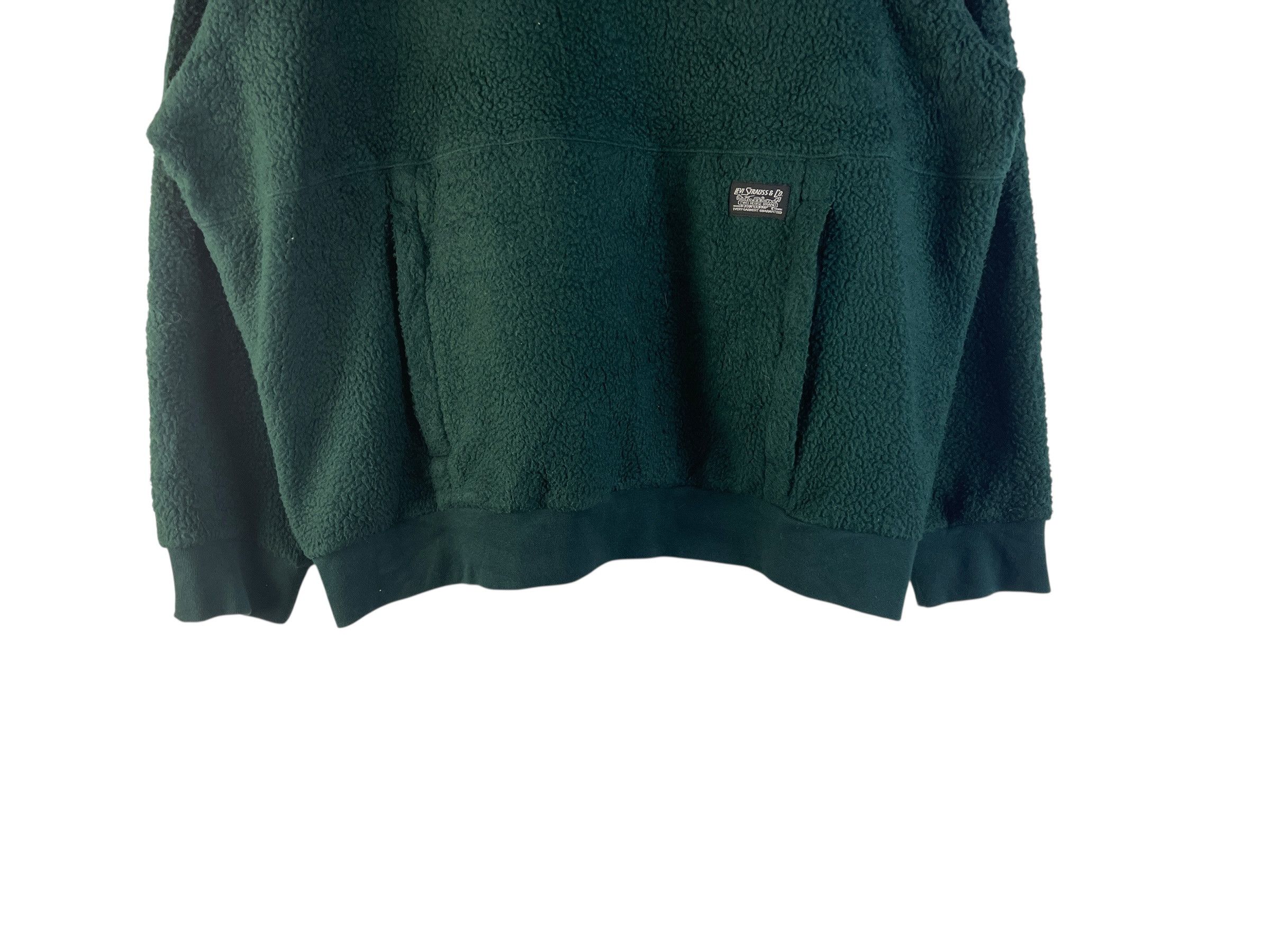 Levi's Levi’s Sherpa Fleece Quarter Zip Hoodie Forest Green XL Size US XL / EU 56 / 4 - 8 Thumbnail