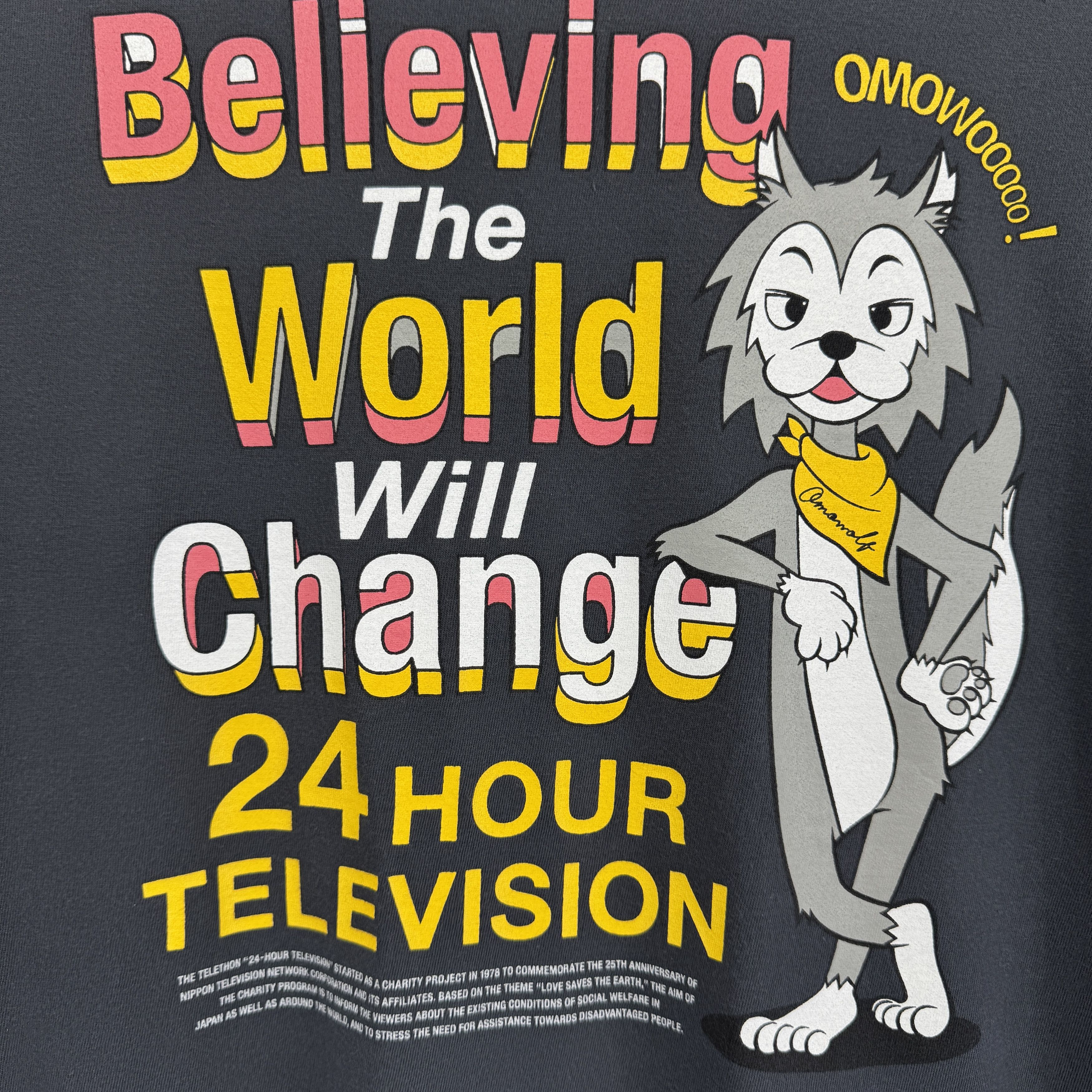 Vintage Vintage Sunfaded Japanese Brand 24 Hour Television Tshirt Size US M / EU 48-50 / 2 - 4 Thumbnail
