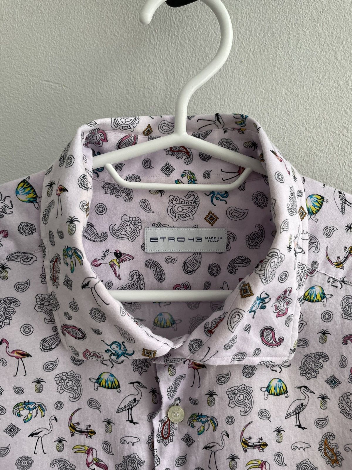 Etro Etro Milano Monogram animals print pink Shirt Size US XL / EU 56 / 4 - 3 Thumbnail