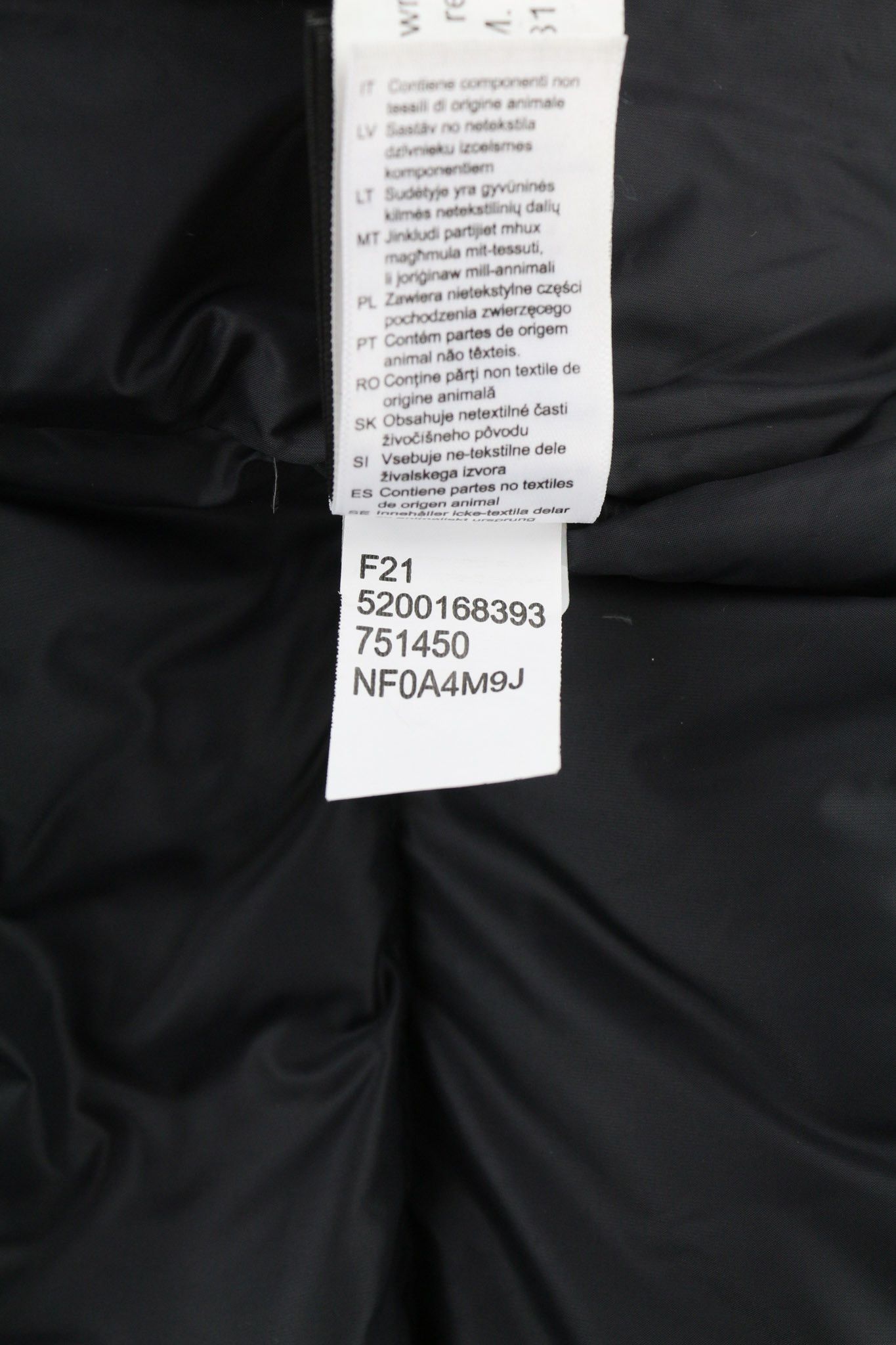 The North Face DIABLO S Black 700 Down Zipper Logo Puffer Jacket 80501 Size US S / EU 44-46 / 1 - 11 Thumbnail