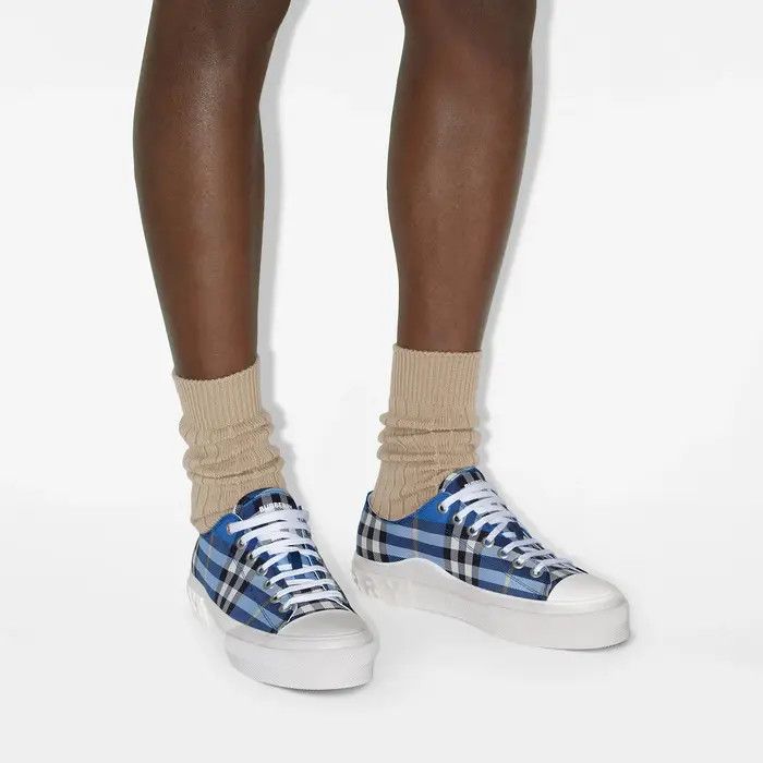 Burberry os11x0226 Jack Check Sneakers In Multicolor Size US 7 / EU 40 - 2 Thumbnail
