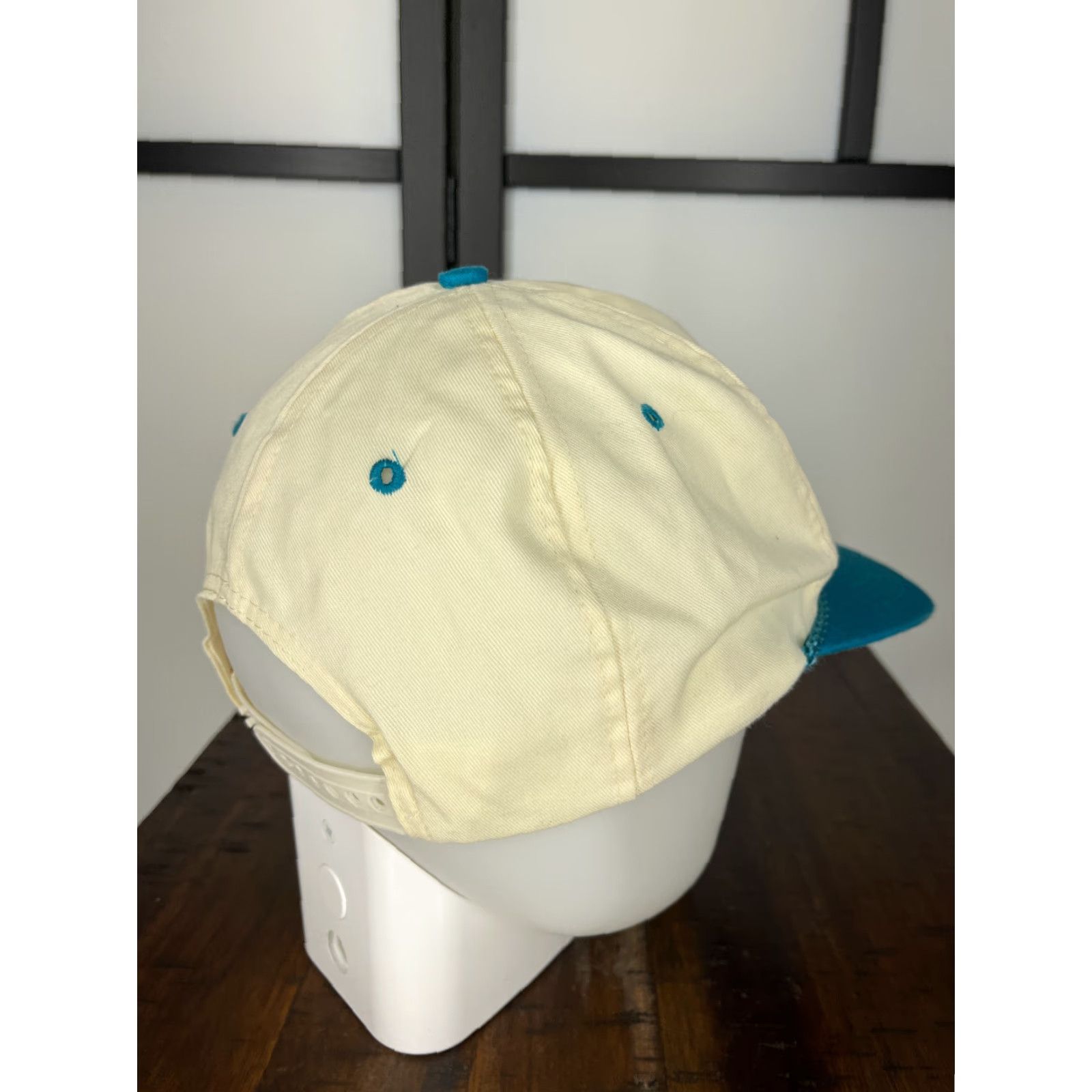 Vintage Lace Hat Snap Back Unisex Adults One Size Blue Cotton Polyester Blend 90s Outdoor Size ONE SIZE - 7 Thumbnail