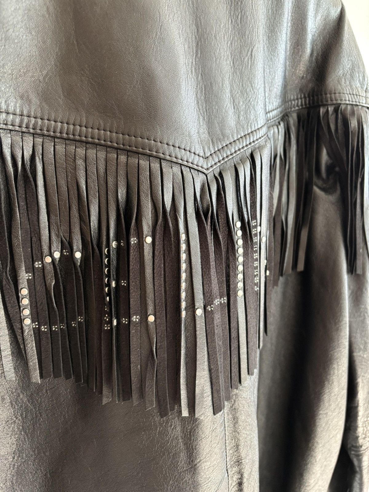 Celine Celine SS22 Lambskin Fringe Leather Blouson Jakcet Size US S / EU 44-46 / 1 - 4 Thumbnail