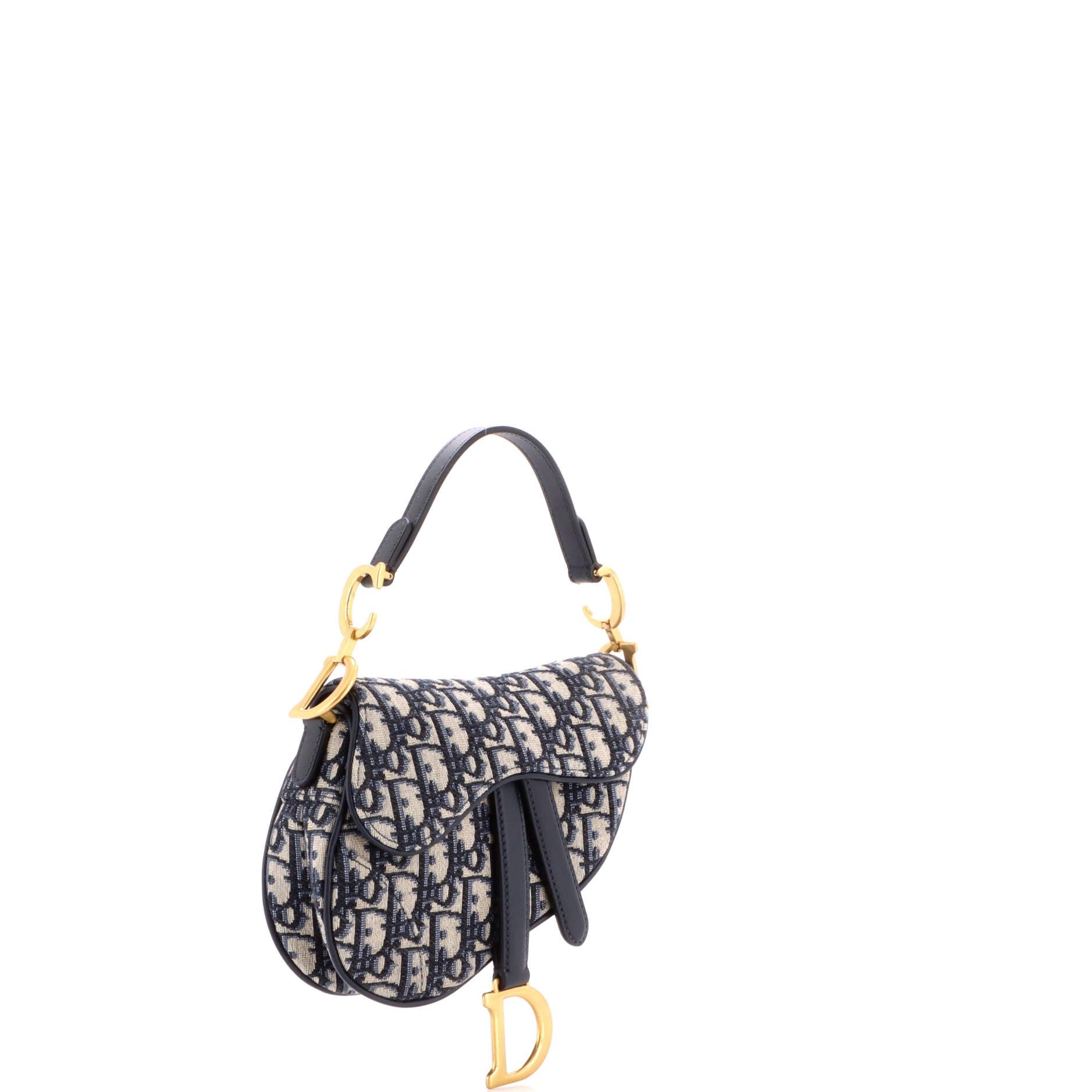 Dior Saddle Handbag Oblique Canvas Mini Size ONE SIZE - 1 Thumbnail