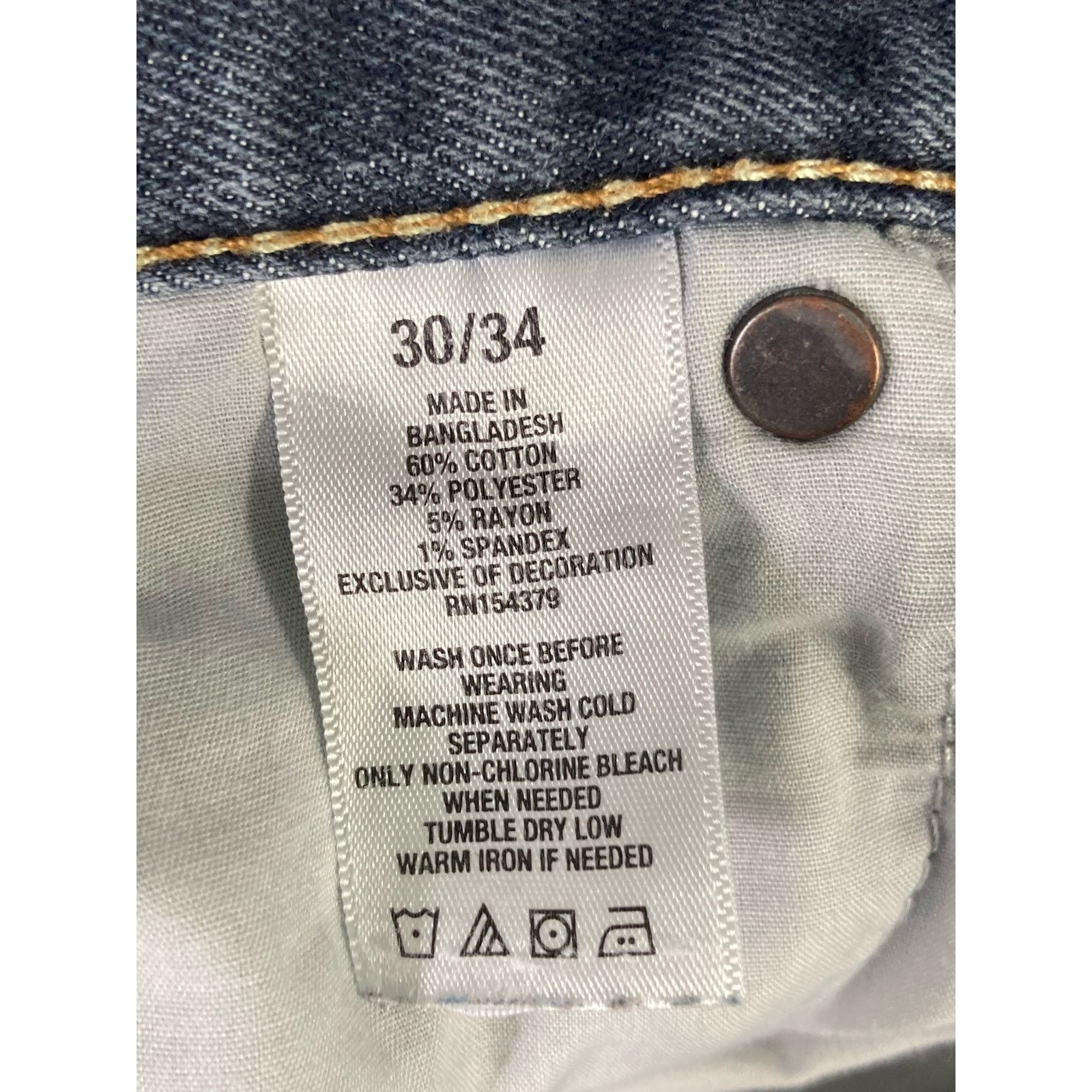 Aeropostale Aeropostale Men's Slim Straight Jeans Gray Denim Size 30x34 Size US 30 / EU 46 - 4 Thumbnail