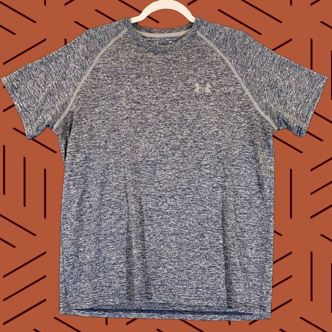 Under Armour Under Armour Shirt Mens Medium HeatGear Blue Short Sleeve T-Shirt Athletic Workout Classic Sun Summer Mens Size US M / EU 48-50 / 2 - 1 Thumbnail