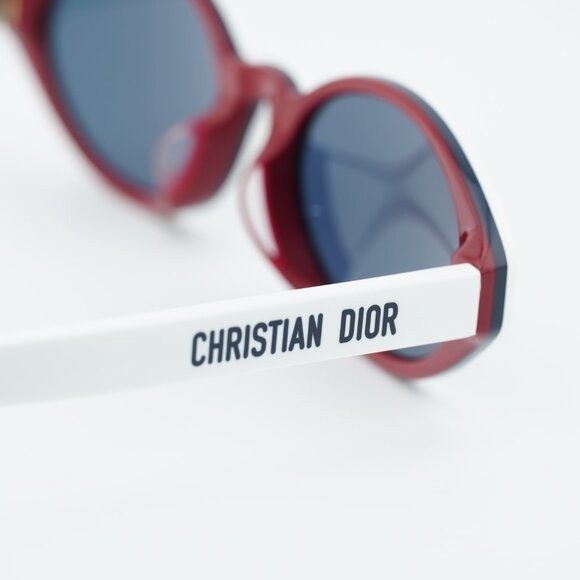 Dior Dior DIORPACIFIC R1F 50B0 Sunglasses White Oval Frame Size ONE SIZE - 9 Thumbnail