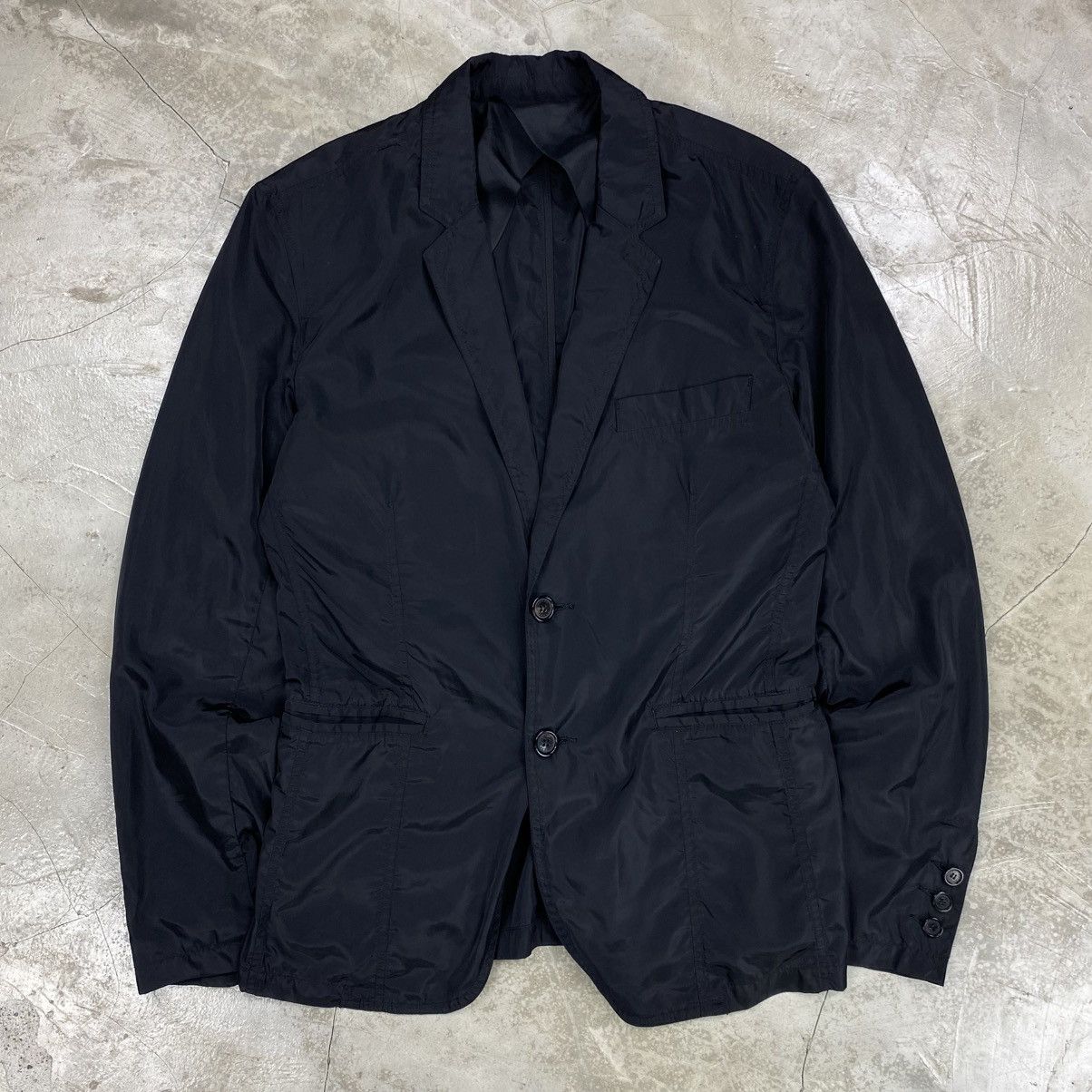 Prada Single Breasted Nylon Blazer Size 46L - 1 Thumbnail