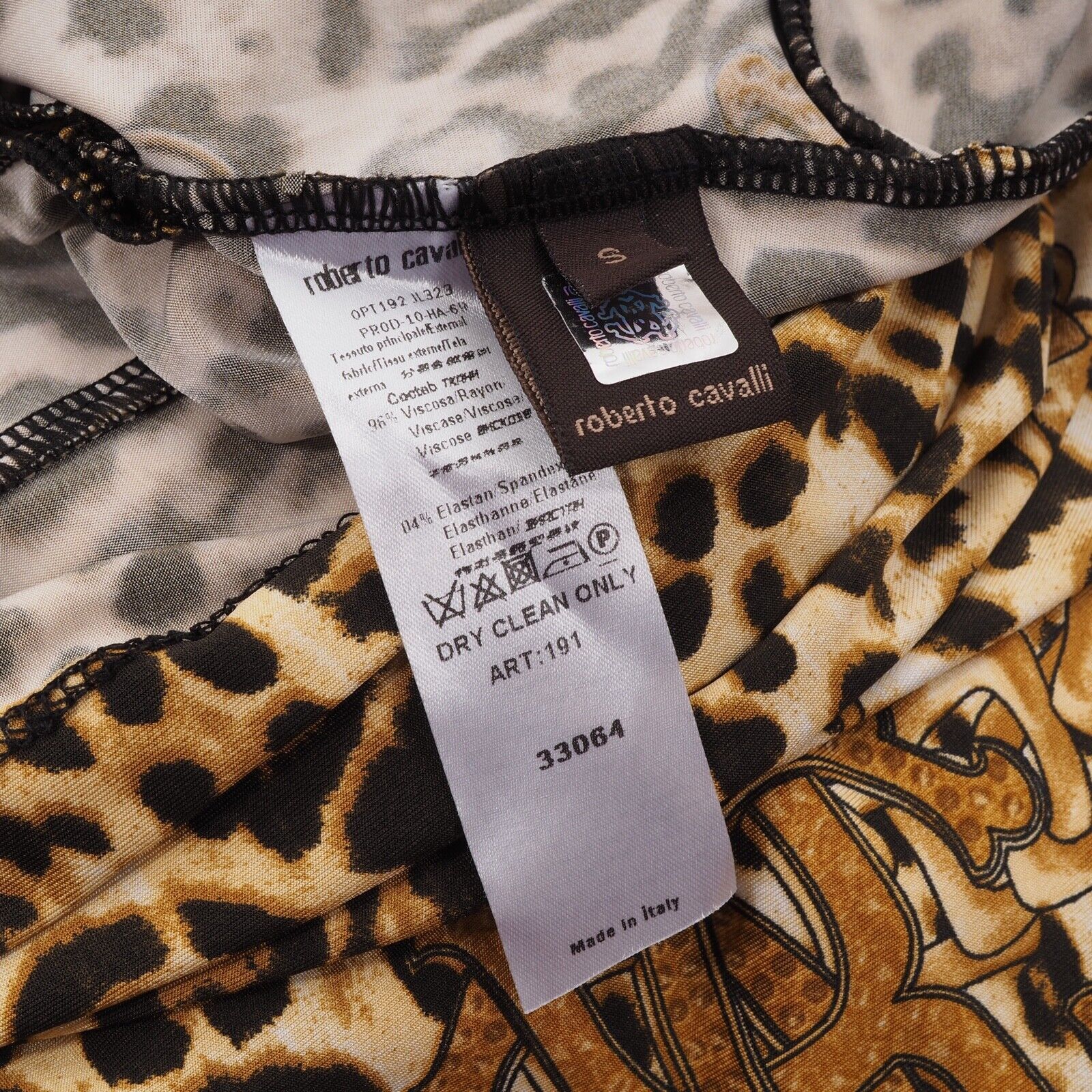Roberto Cavalli Roberto Cavalli Animal Print Bodycon Mini Viscose Dress Size S / US 4 / IT 40 - 5 Thumbnail