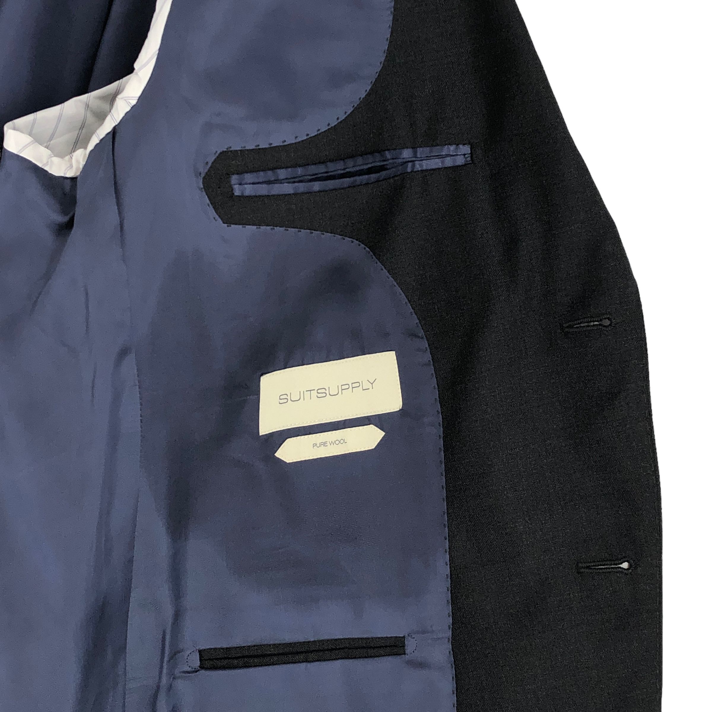 Suitsupply Napoli Single Breasted Wool Blazer Size EU:27; UK:44; US:44R Size 44R - 6 Thumbnail