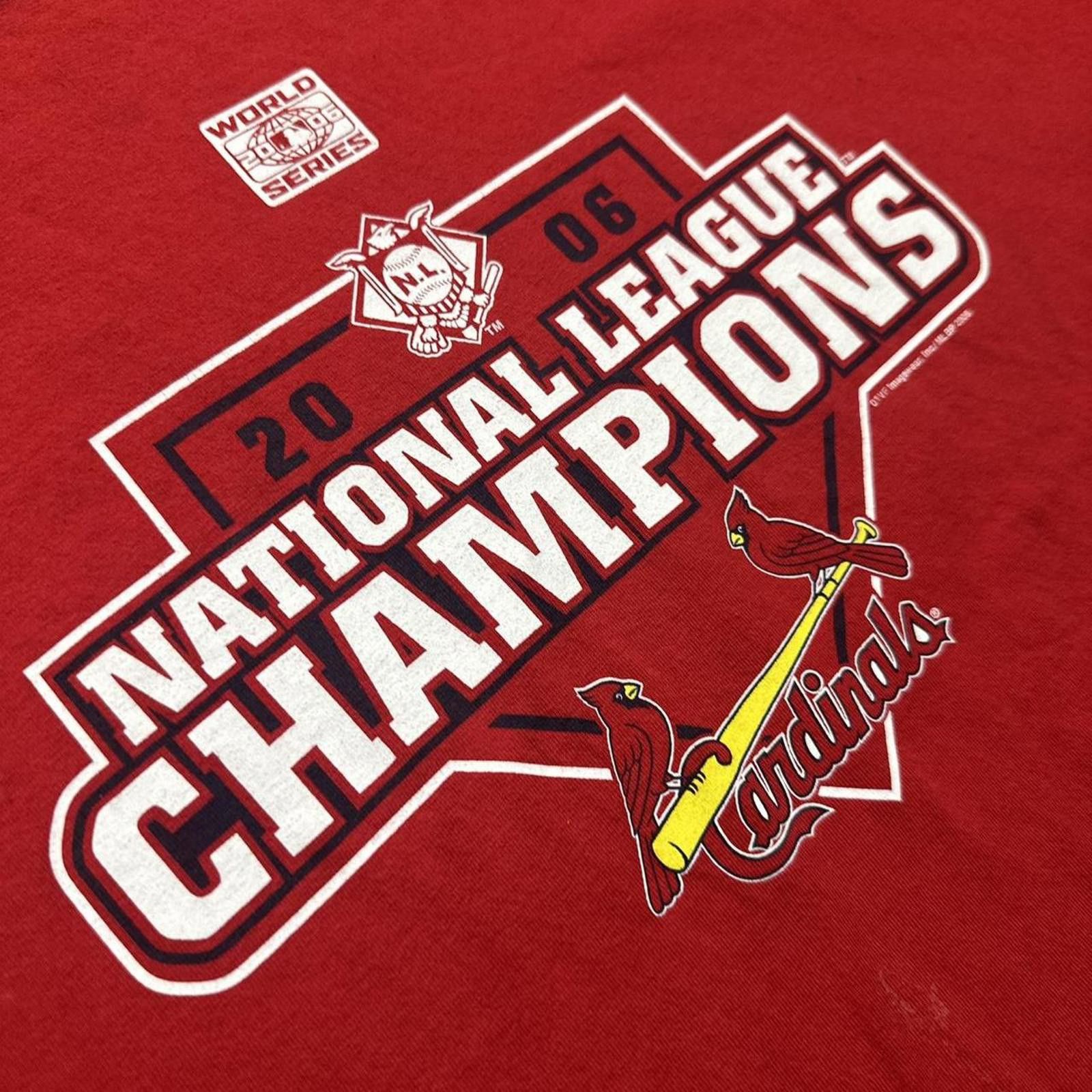 MLB Y2K MLB Cardinals 2006 National League Champs Graphic Tee Size US XL / EU 56 / 4 - 4 Thumbnail