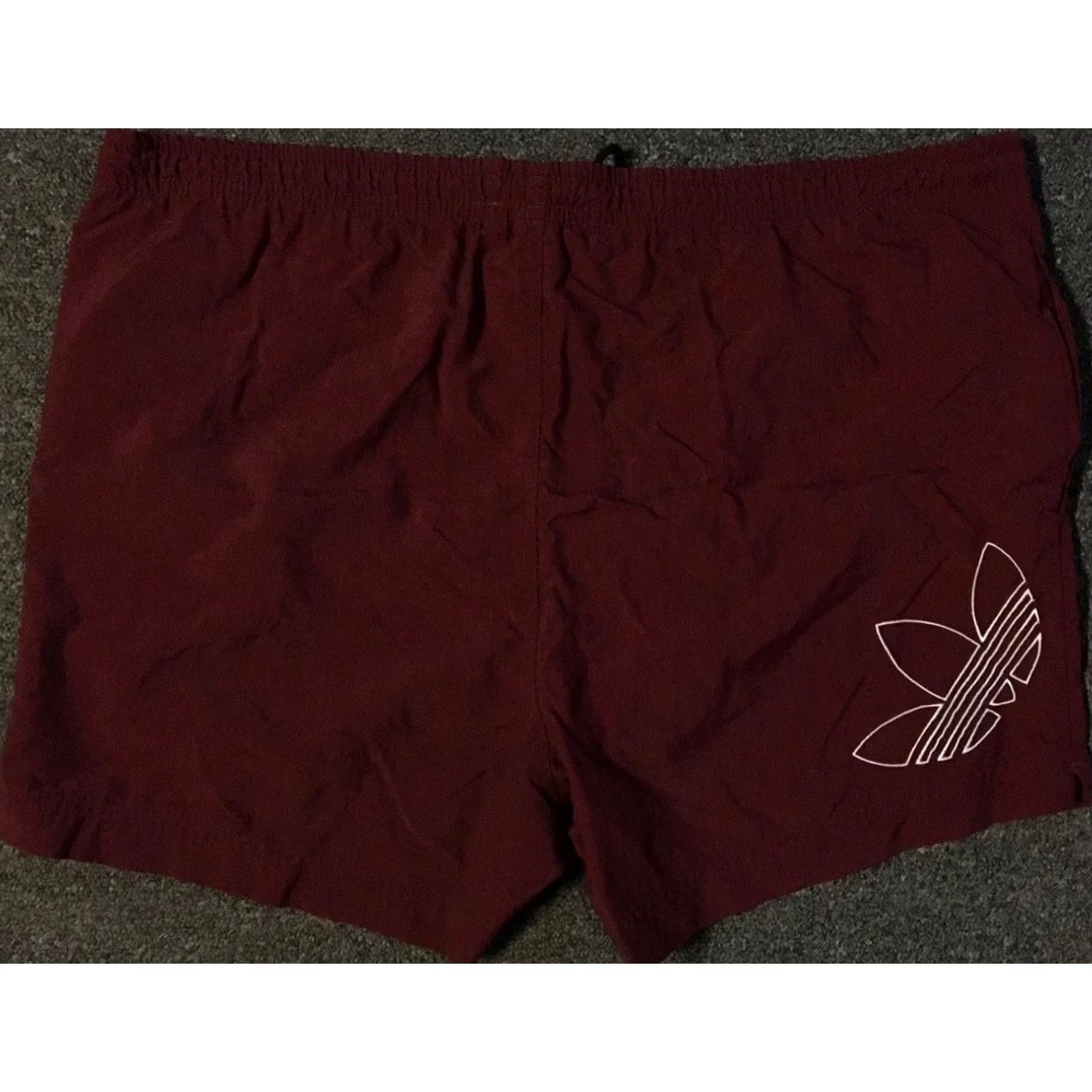 Adidas VINTAGE adidas Shorts Mens XL Red Vtg 80s 90s Trefoil Board Swim Trunks Track Beach Tennis Size US 36 / EU 52 - 2 Thumbnail