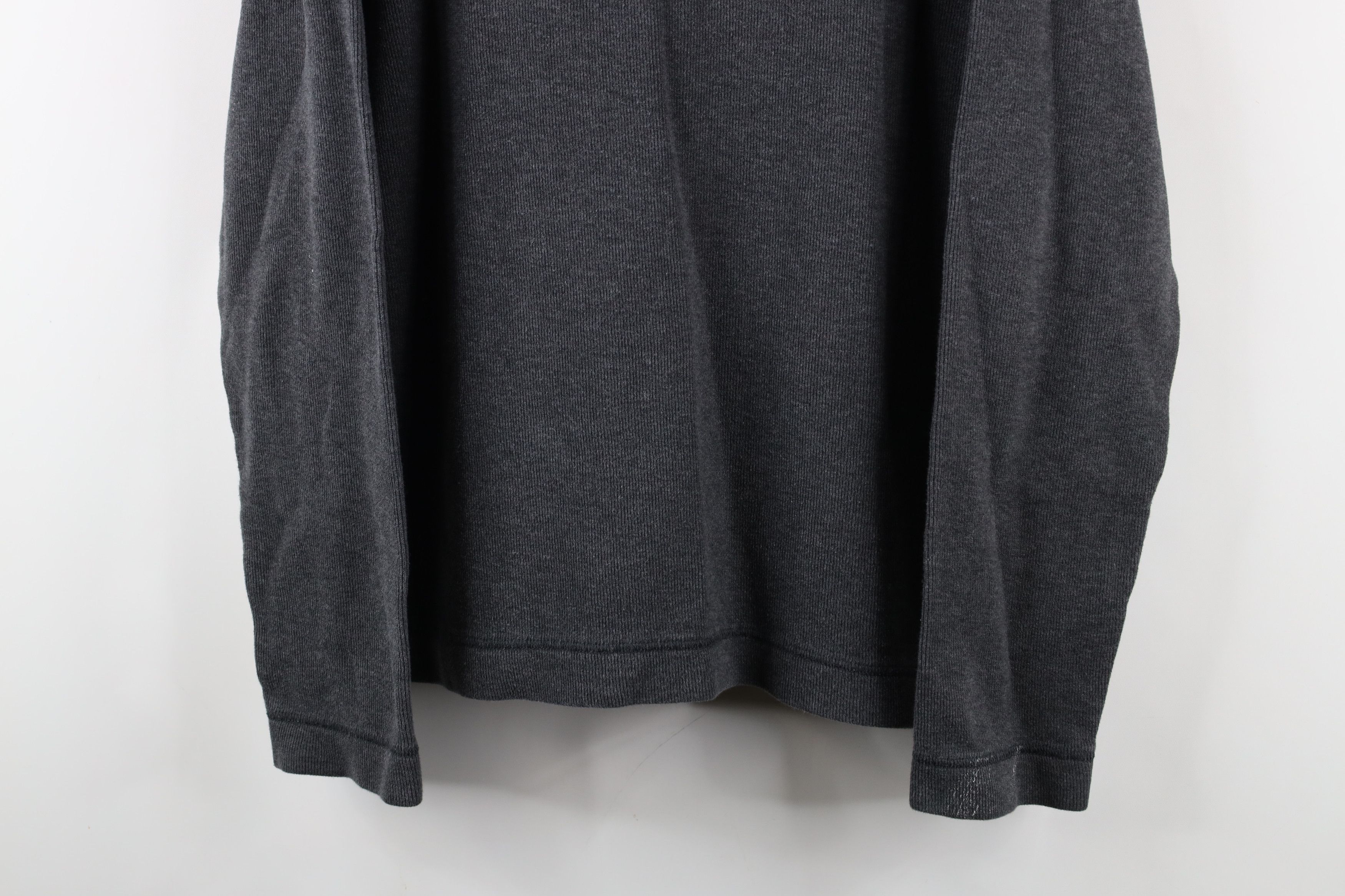 Gap × Vintage Vintage 90s Y2K Gap Ribbed Knit Long Sleeve T-Shirt Gray Size US M / EU 48-50 / 2 - 3 Thumbnail