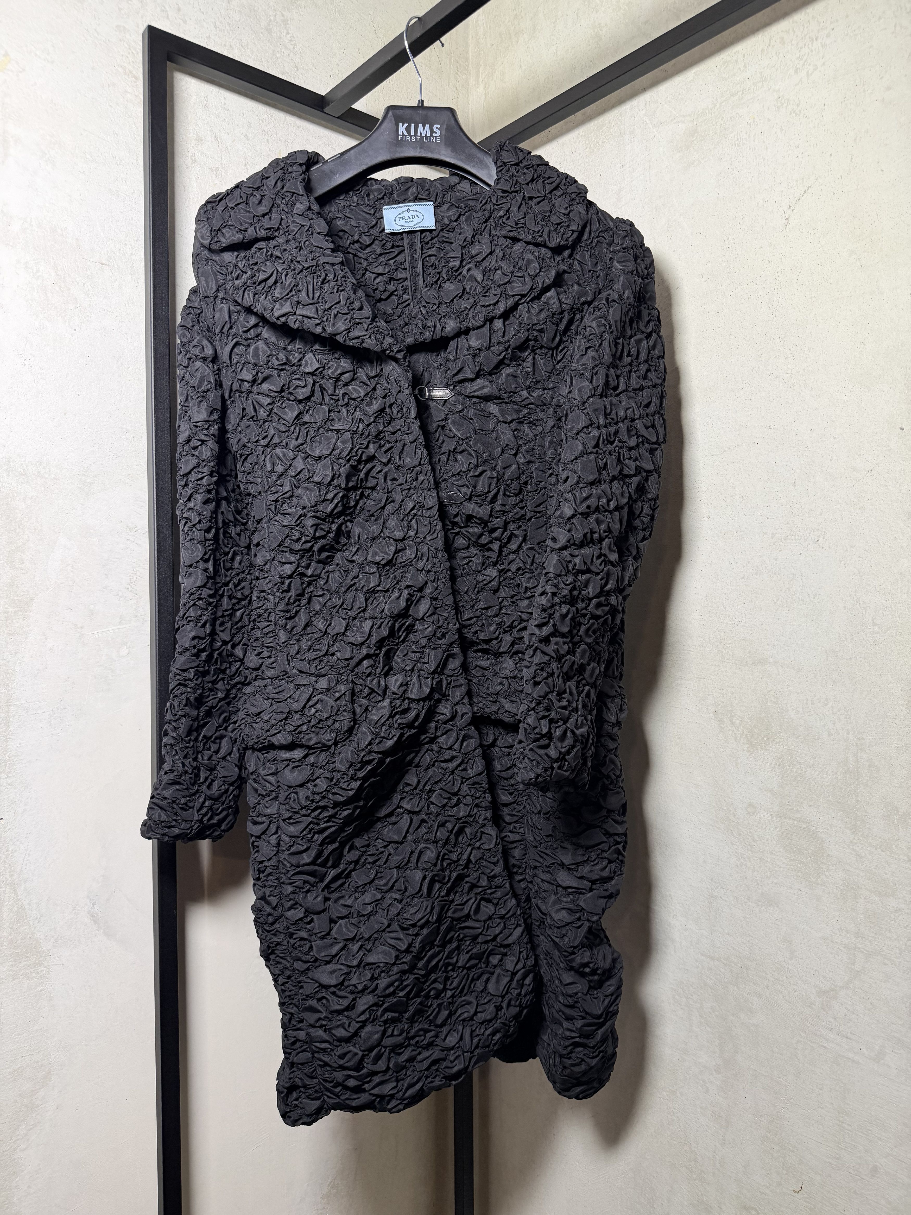 Prada Prada FW2007 Crinkled Quilted Coat Size S / US 4 / IT 40 - 3 Thumbnail