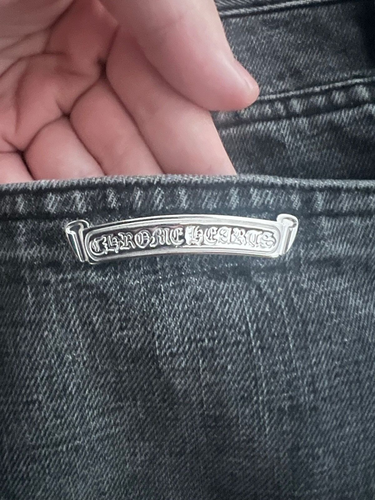 Chrome Hearts Chrome Hearts black & red cross patch denim Size US 34 / EU 50 - 5 Thumbnail