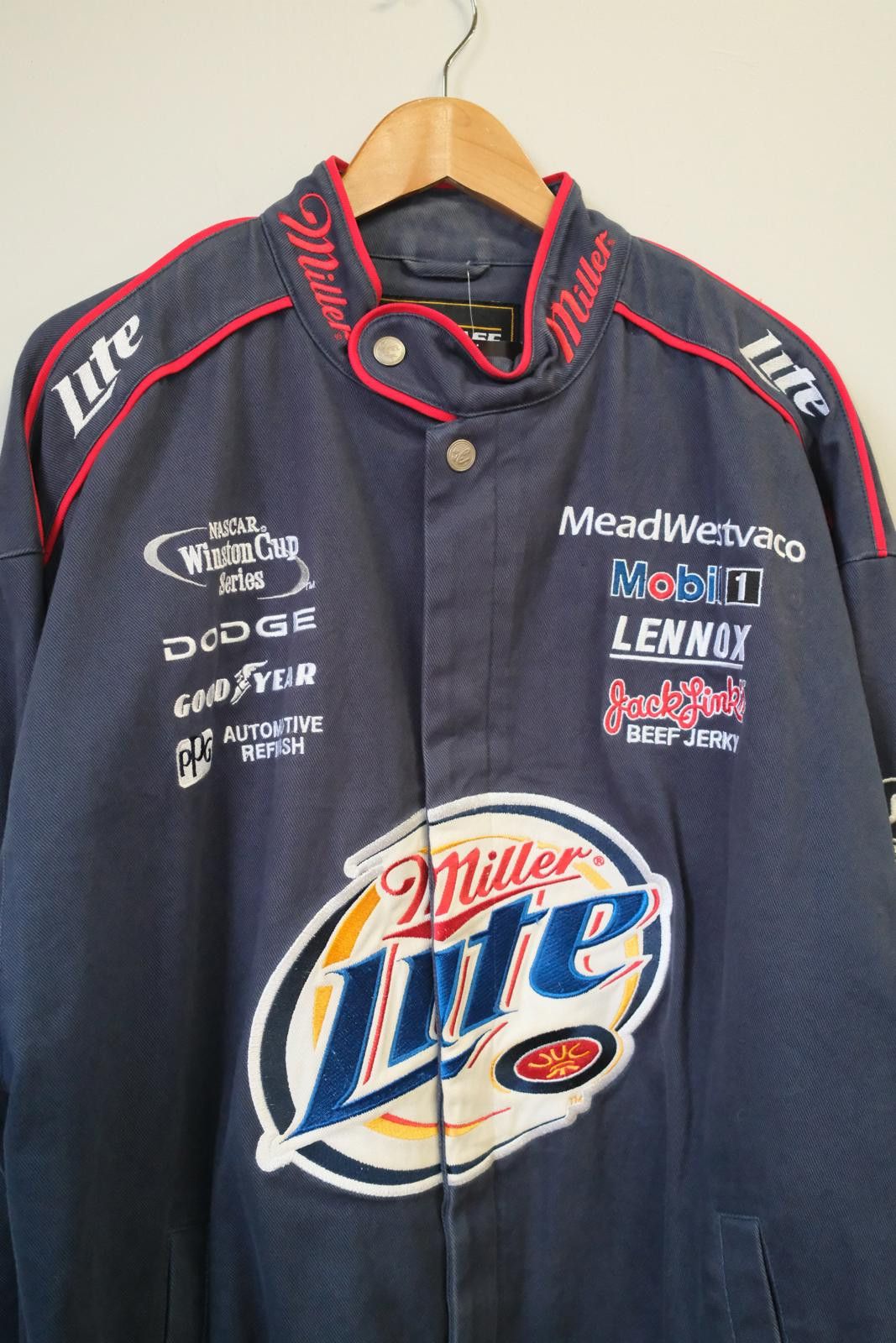 Chase Authentics 00s Chase Authentic Miller Lite Nascar Winston Cup Jacket Size ONE SIZE - 3 Thumbnail