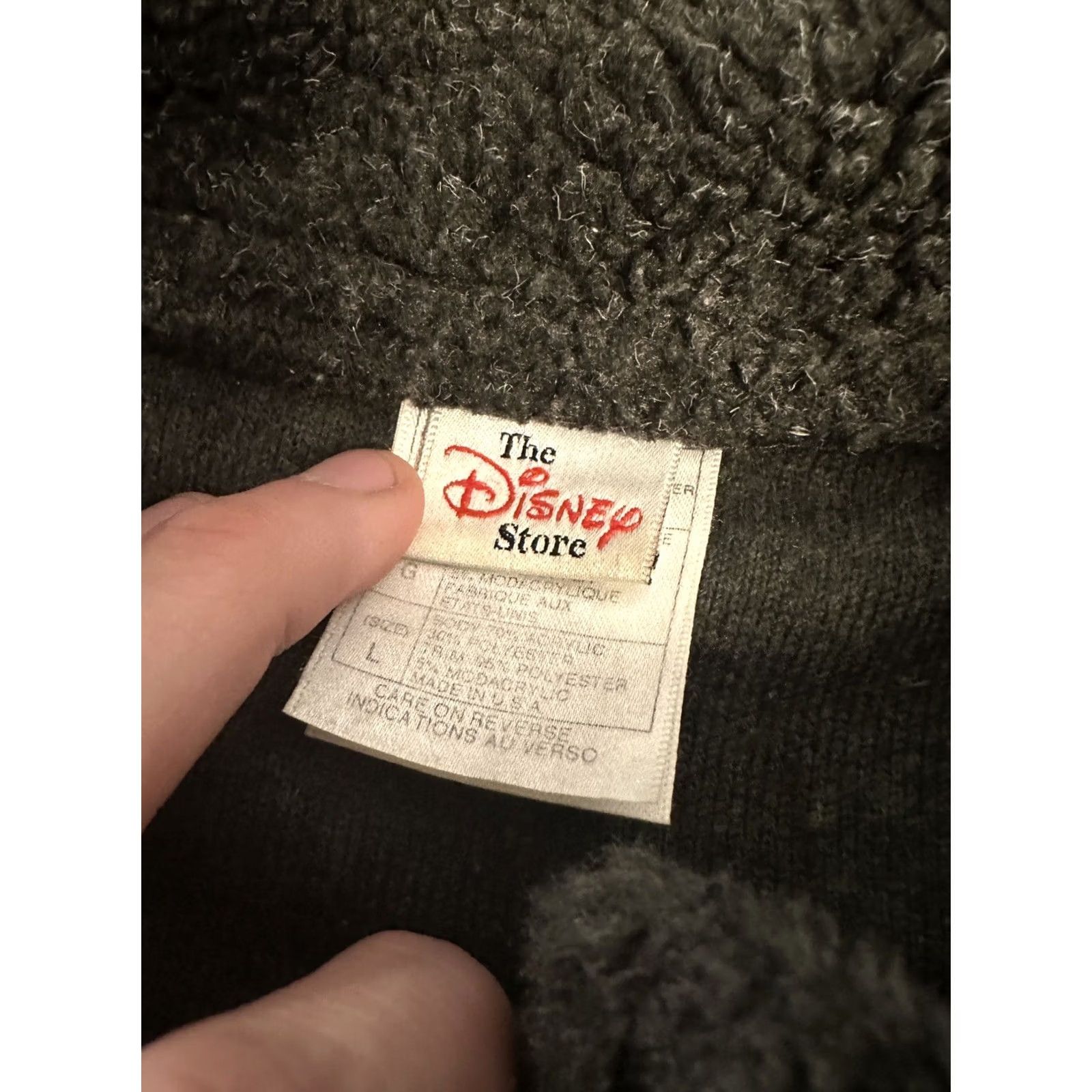 Disney VINTAGE The Disney Store Jacket Women's Large Fleece Overcoat Pooh Tigger Size L / US 10 / IT 46 - 3 Thumbnail