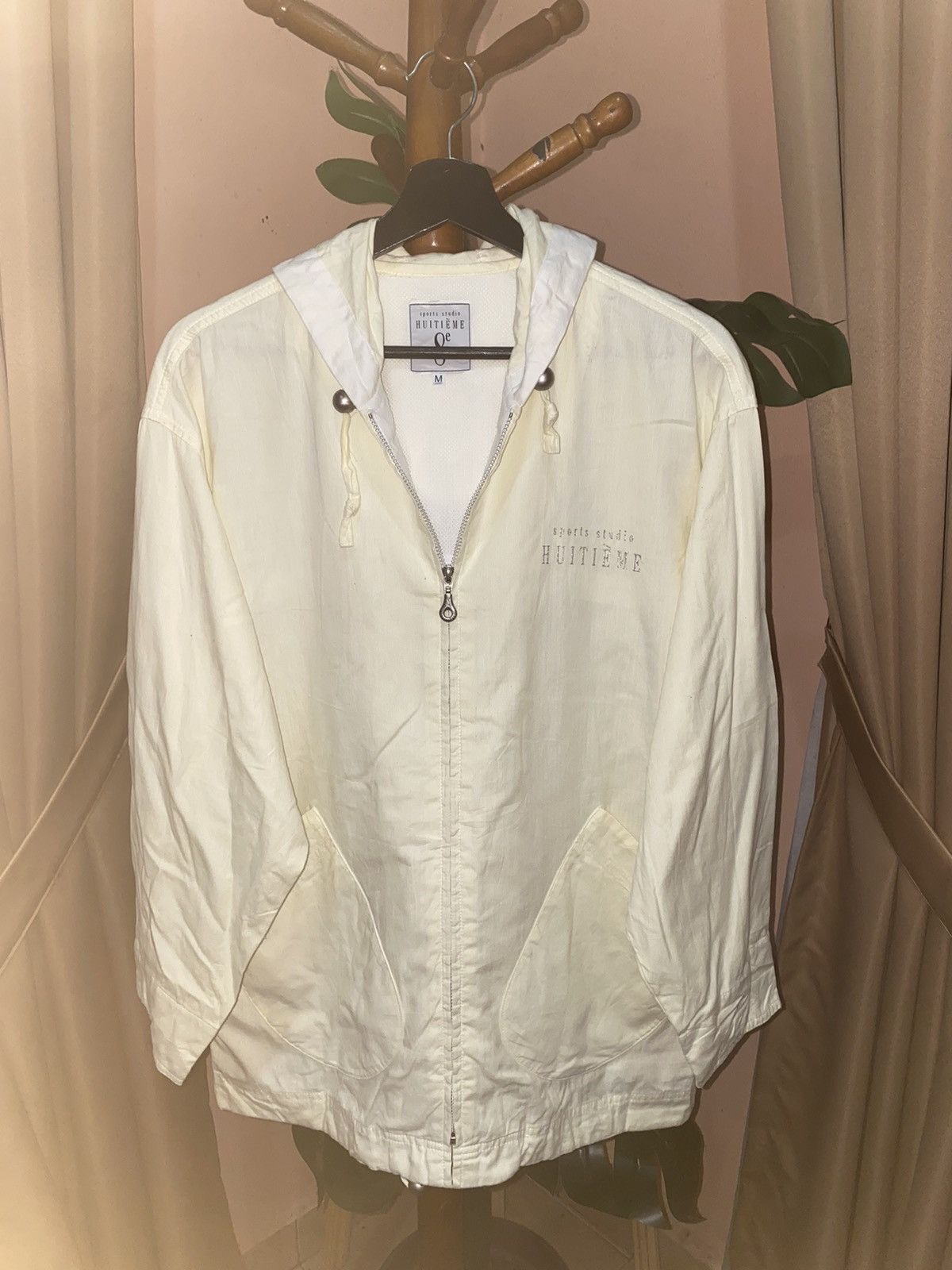 Japanese Brand VINTAGE HUITIME LINEN ZIPPER HOODIE Size US M / EU 48-50 / 2 - 4 Thumbnail
