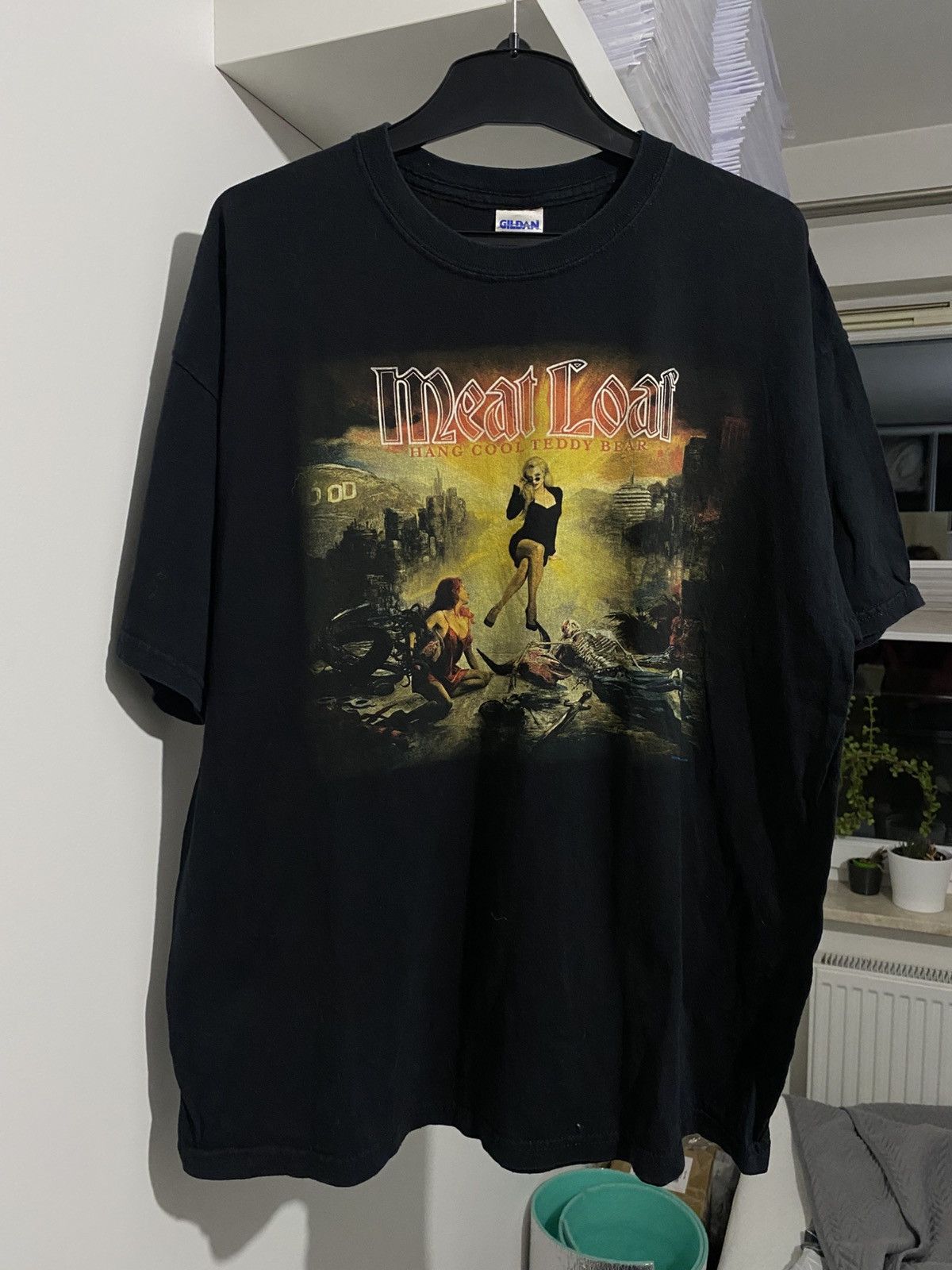 Band Tees × Vintage Meat Loaf Hang Cool Teddy Bear 2010 Tee y2k metal band tees Size US XL / EU 56 / 4 - 1 Thumbnail