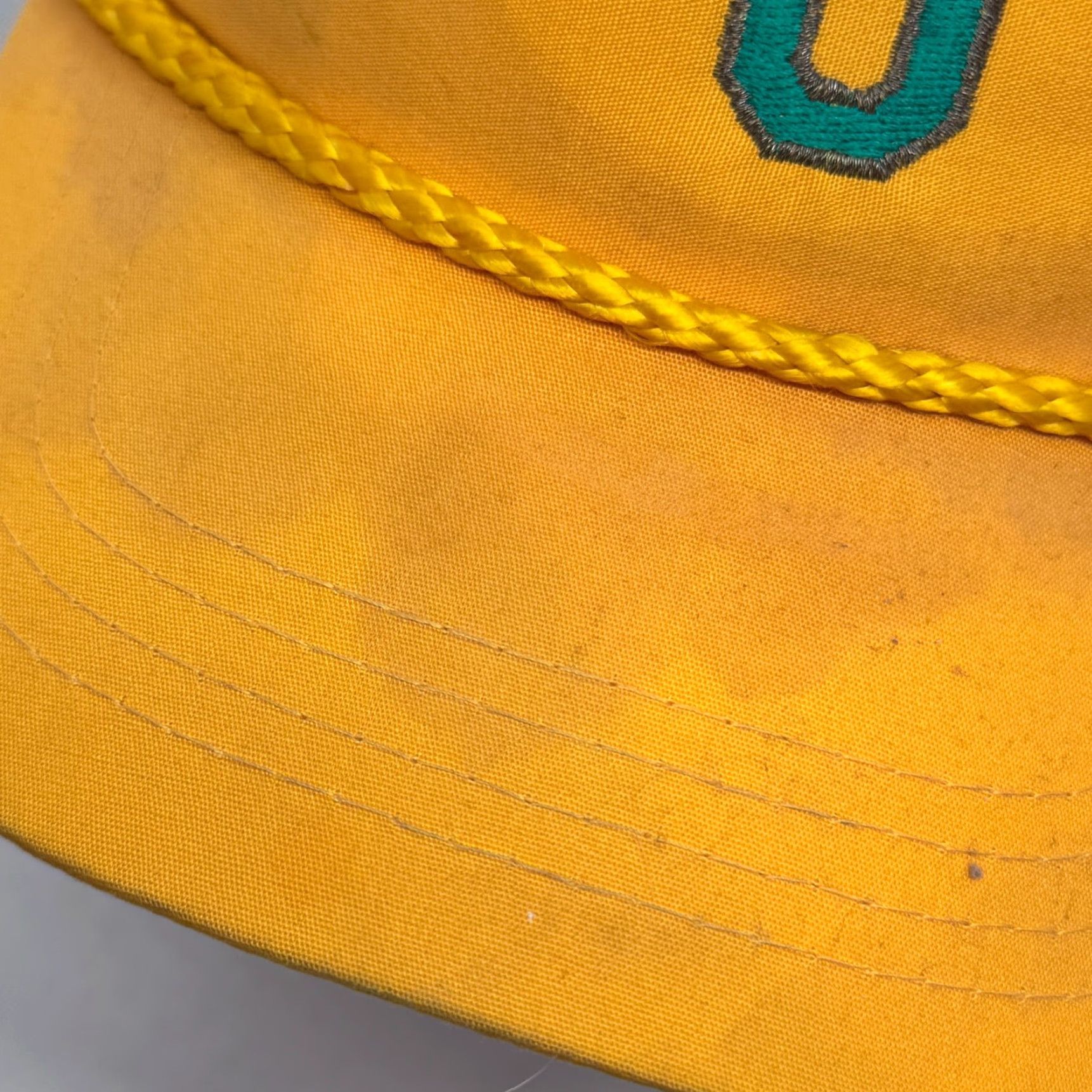 Roper VINTAGE Baylor University Yellow Roper Snapback Hat College Cap Sportcap Men Adjustable Canvas Cotton Breathable Lightweight 90s Logo Stained Bill Size ONE SIZE - 3 Thumbnail