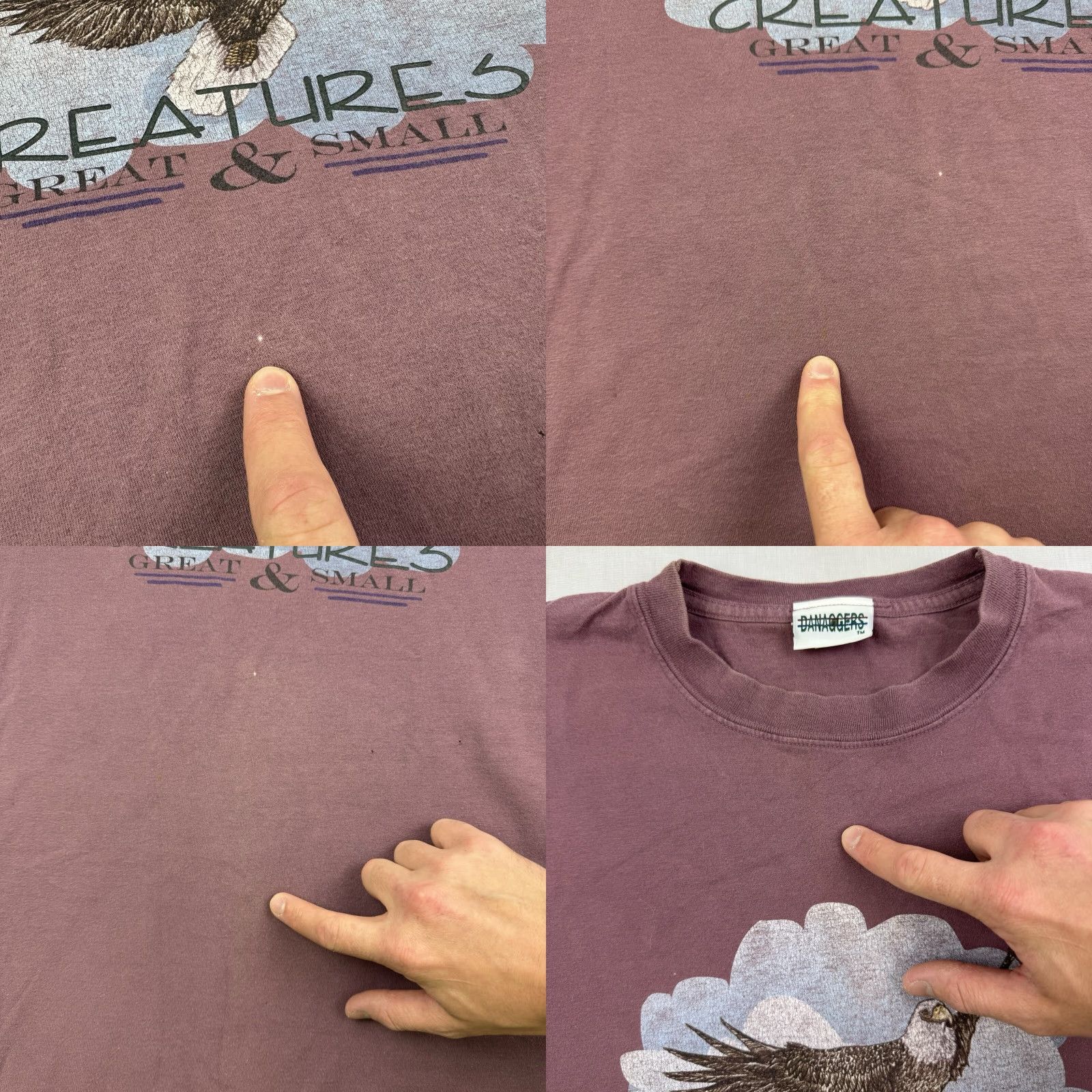 Vintage VINTAGE Eagle T Shirt Adult Large Red Nature Animal Bird Graphic Tee Creatures Size US L / EU 52-54 / 3 - 8 Thumbnail