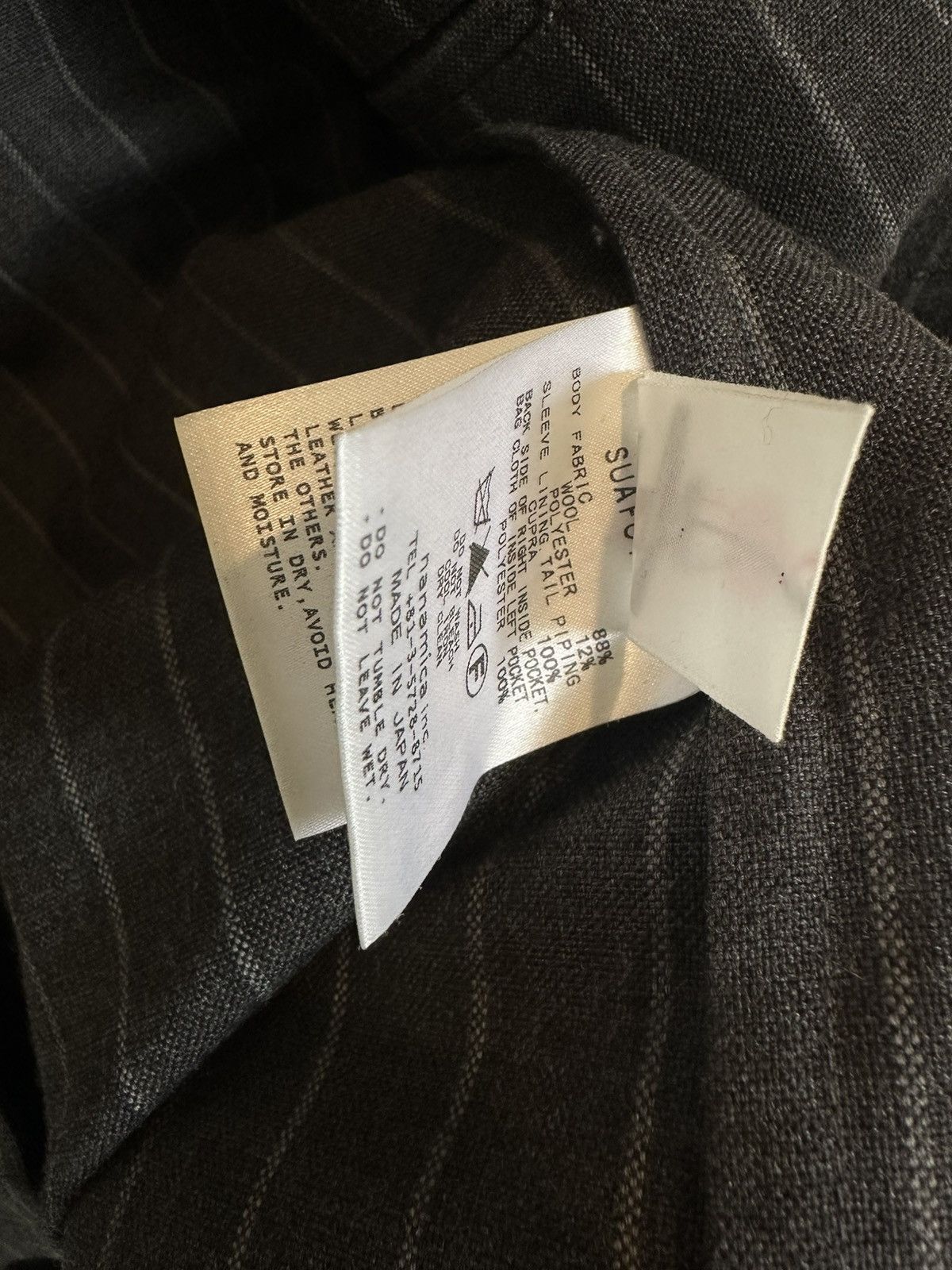 Nanamica Pinstripe technical wool suit Size 34R - 6 Thumbnail