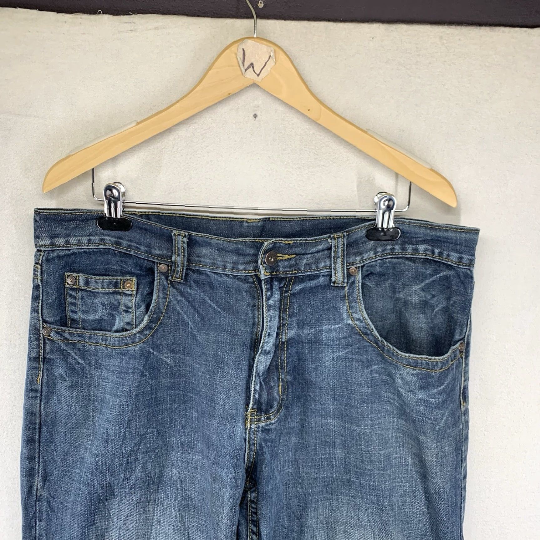 Vintage VINTAGE Flypaper Jeans Men Bootcut 36 Waist Cotton Denim Biker Cowboy Y2K Embroidered Pockets Size US 36 / EU 52 - 7 Thumbnail