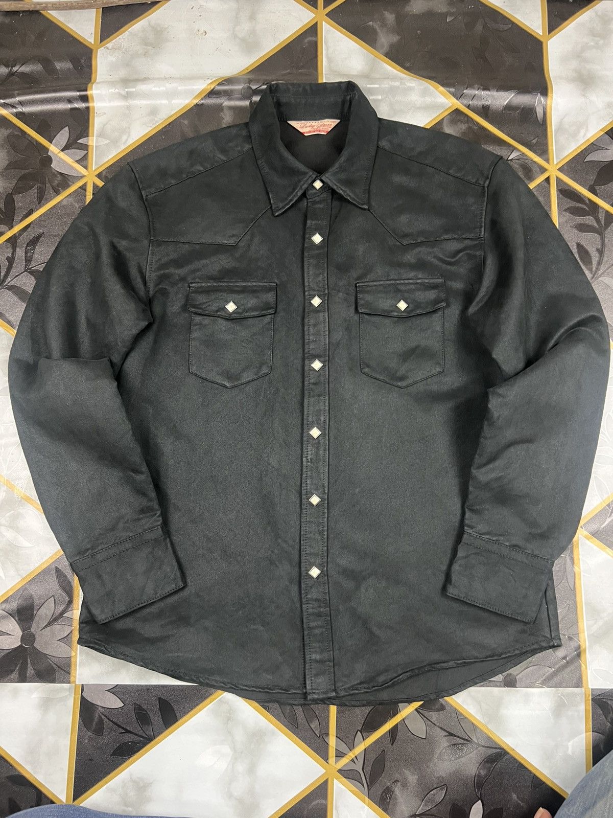 Japanese Brand Lucky Store Men’s Like-Suede Western Shirts Size US L / EU 52-54 / 3 - 1 Thumbnail