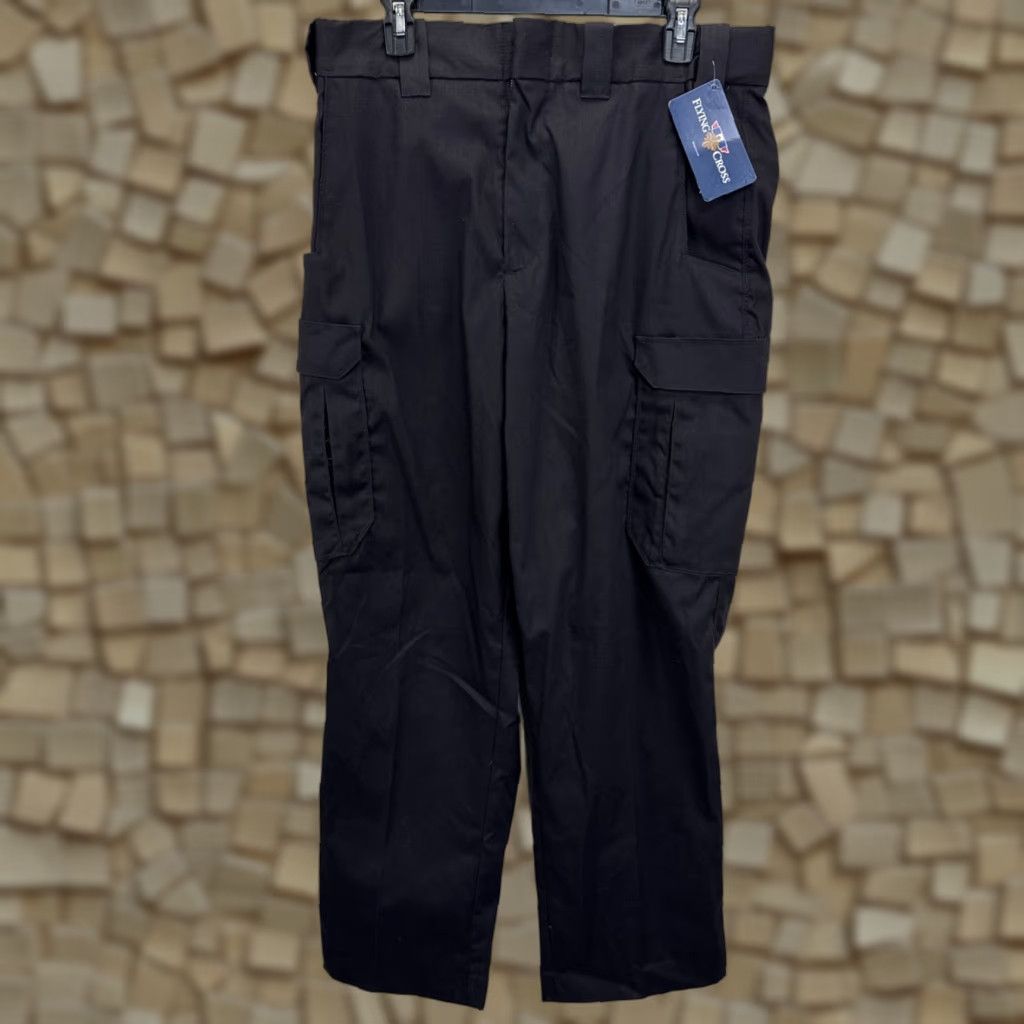 Vintage Flying Cross F1 FX77300 Pants Black 34x36 Workwear Mens Regular 5-Pocket Cargo Straight Front Zipper Button Hook & Eye Canvas Polyester Size US 34 / EU 50 - 1 Thumbnail