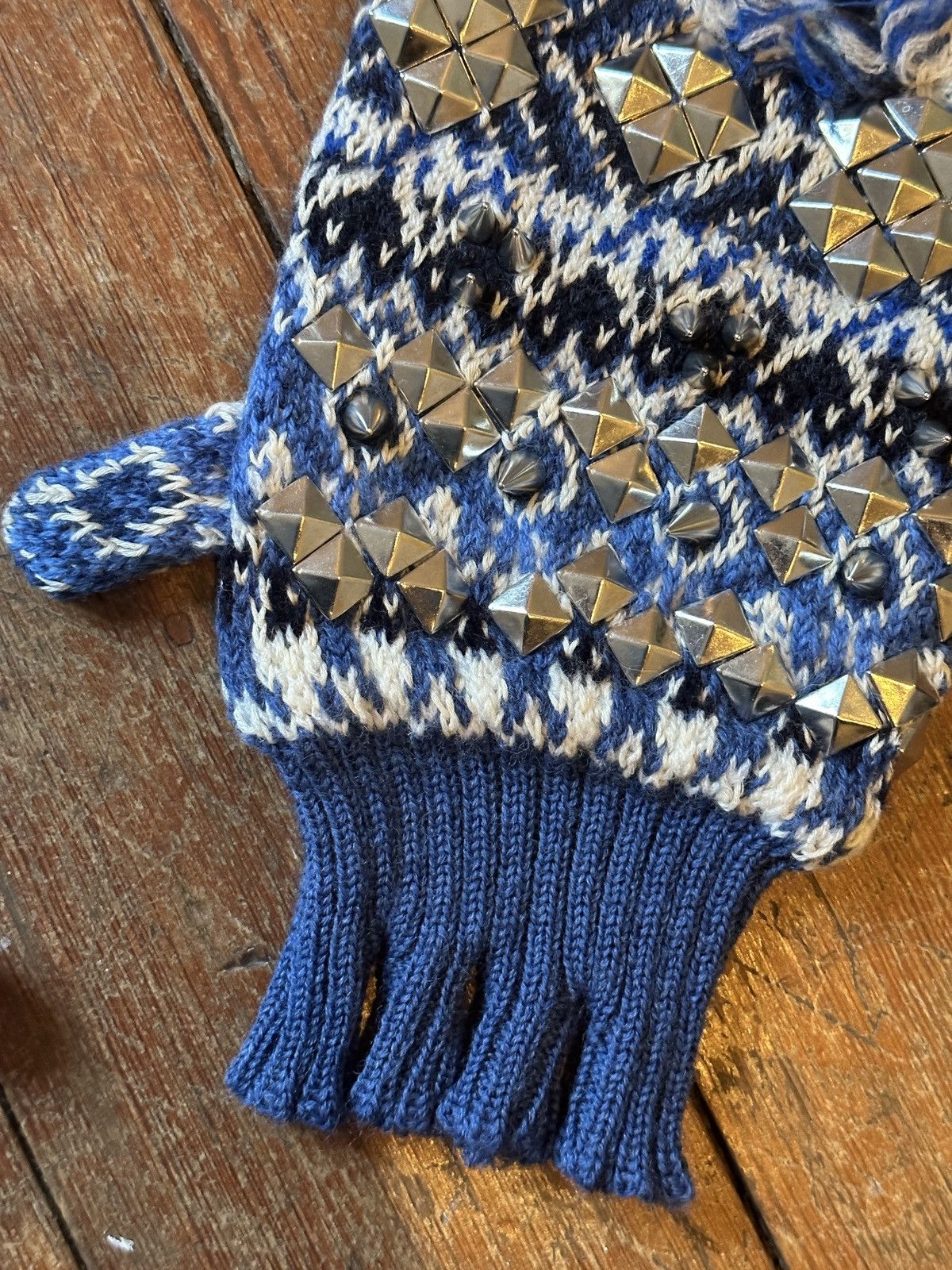 Maison Margiela Insane Sample Margiela Spike Knit Gloves Size ONE SIZE - 5 Thumbnail