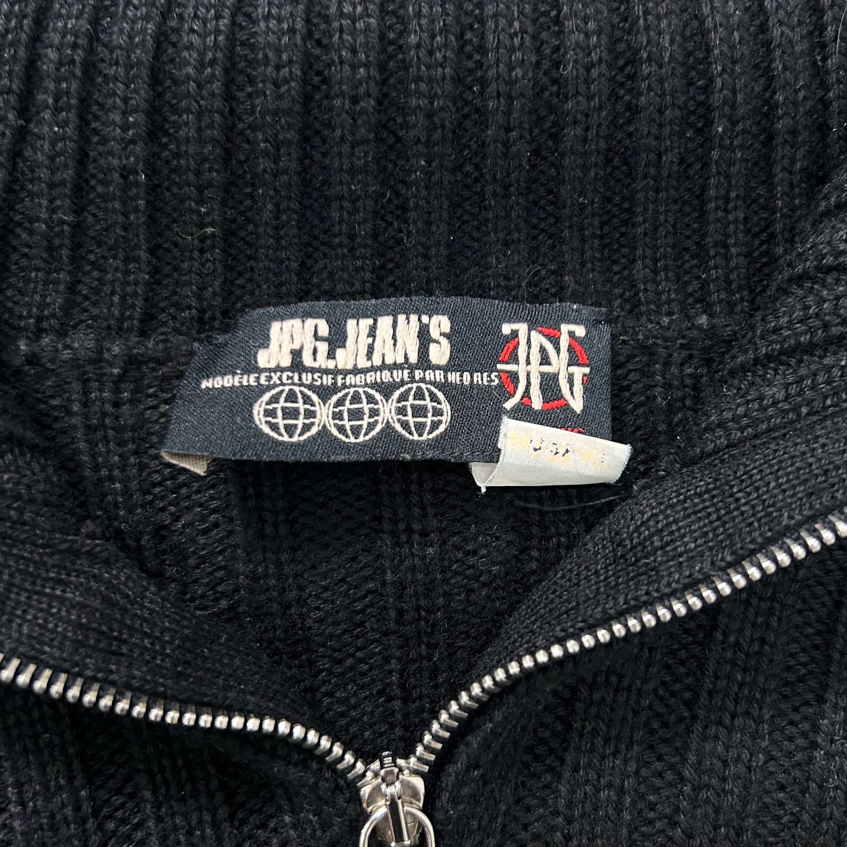 Jean Paul Gaultier Jean Paul Gaultier 2000s Linear Knit Skull Appliqué Turtlene Size US S / EU 44-46 / 1 - 4 Thumbnail