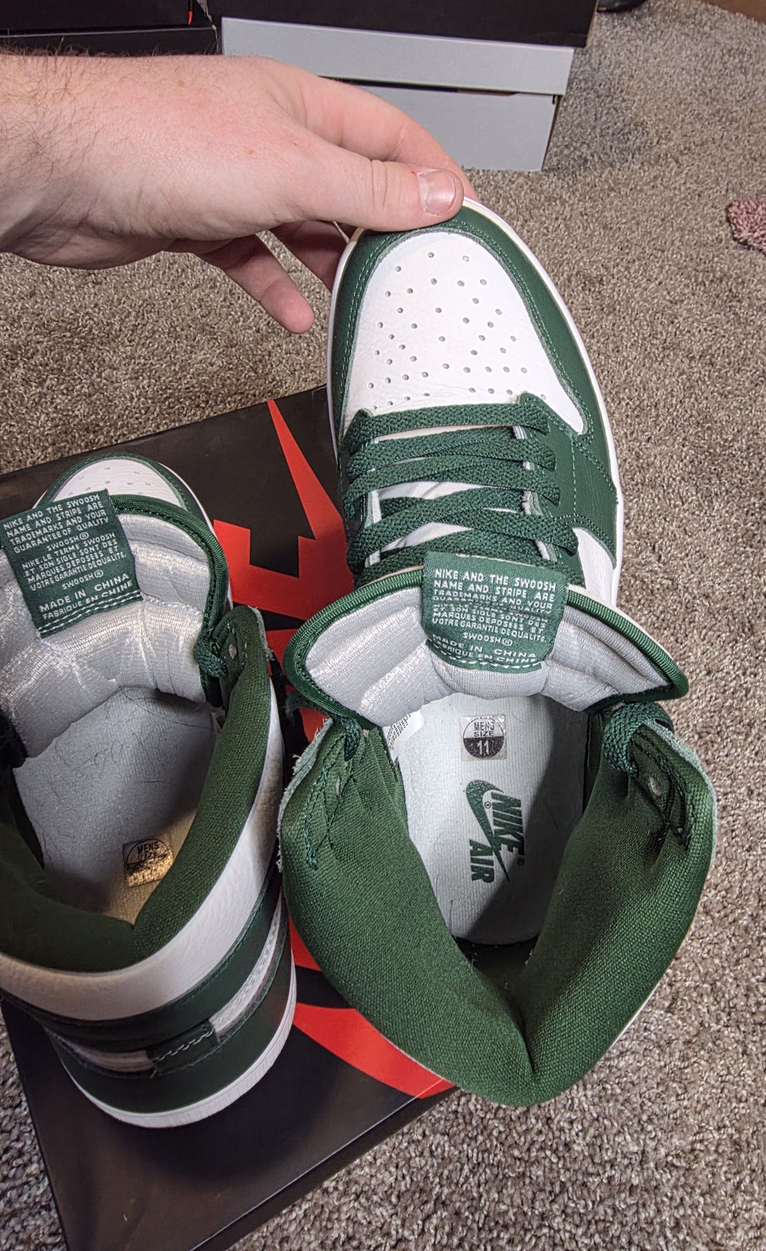 Jordan Brand Air Jordan 1 High Gorge Green Size US 11 / EU 44 - 7 Thumbnail