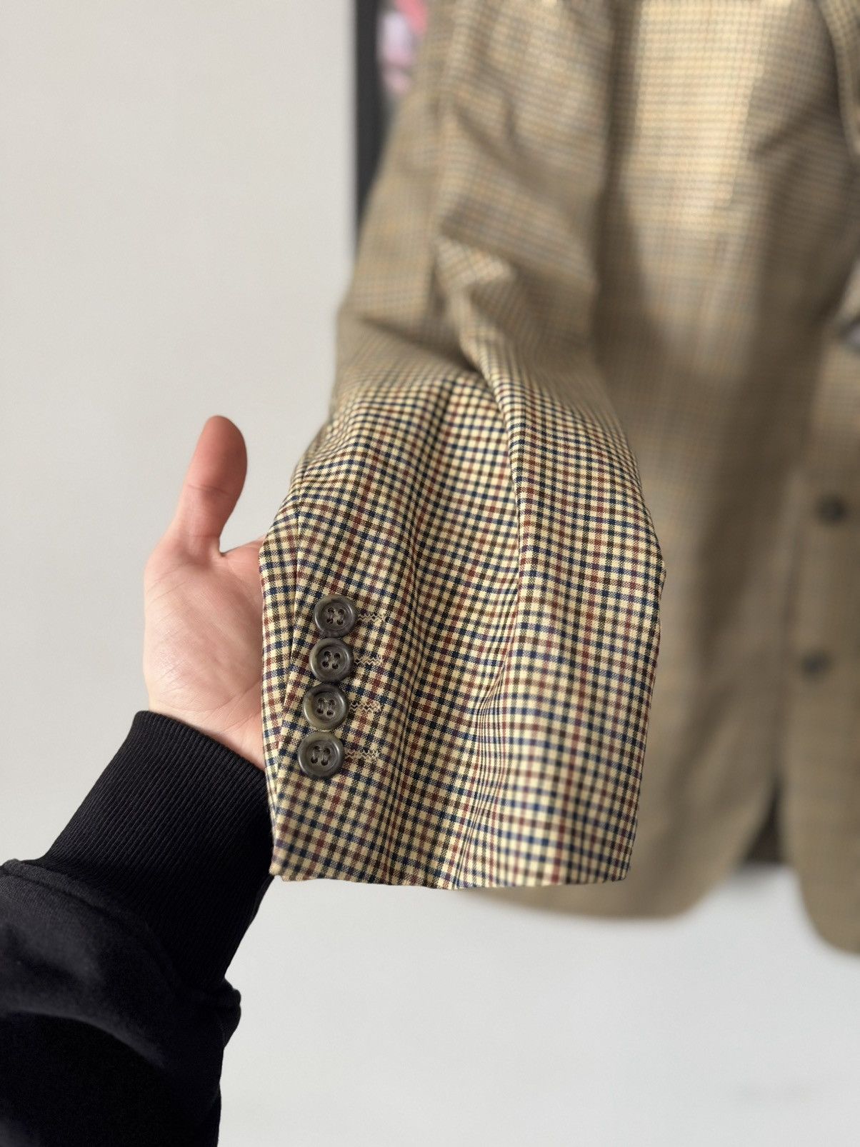 Burberry Burberrys vintage blazer retro suit basic Size 54R - 4 Thumbnail