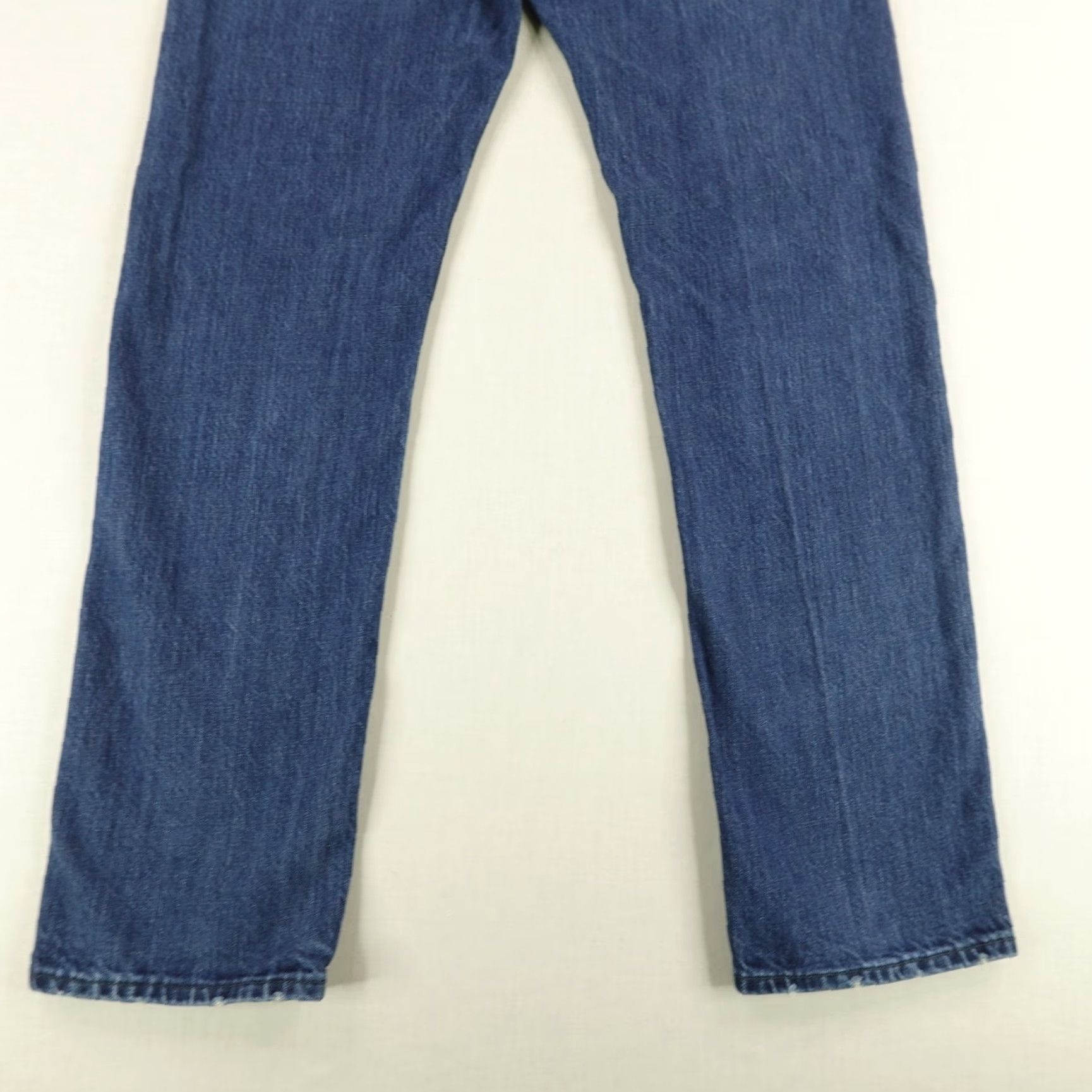 RVCA RVCA Jeans Mens 30 Blue DenIM Faded Straight Leg Button Fly Regular 31 Inseam Outdoor Pockets Logo Style: Straight Mens Jeans Size US 30 / EU 46 - 7 Thumbnail