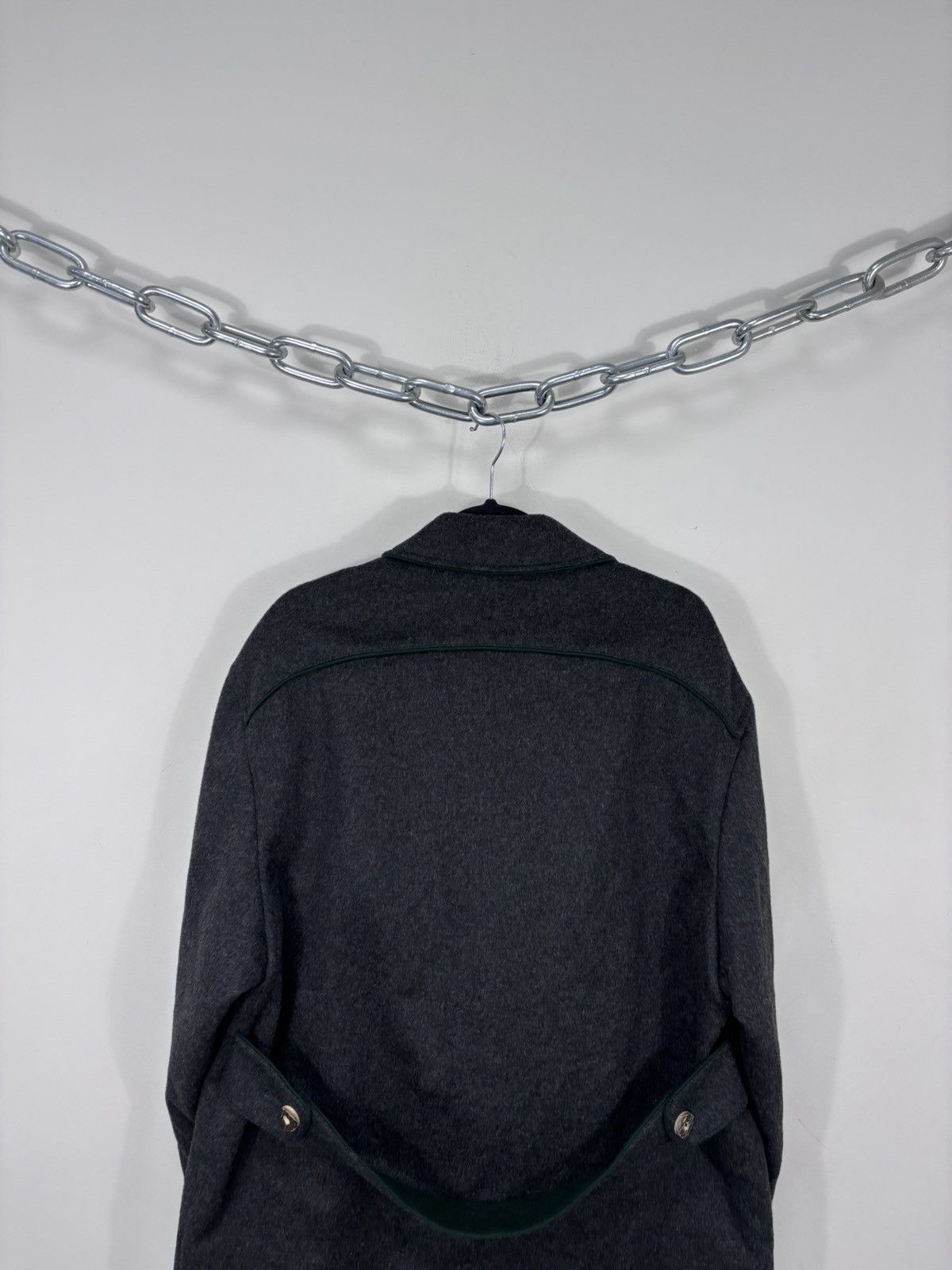 Other Vintage Julius Lang Women’s Double Breasted Grey Wool Coat Size 3XL / US 20-22 - 14 Thumbnail