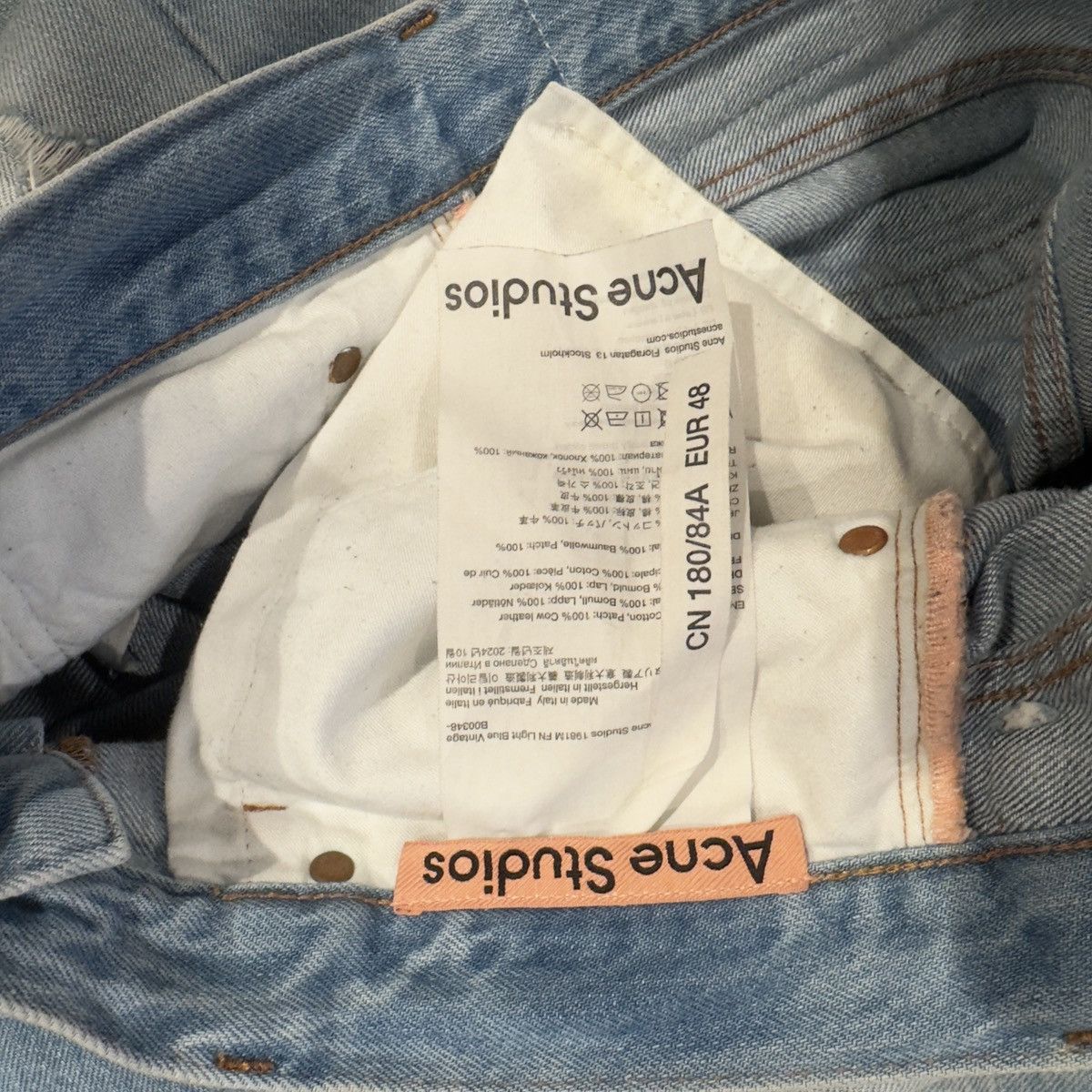 Acne Studios Acne Studios 1981M Light Blue Jeans Size US 32 / EU 48 - 2 Thumbnail