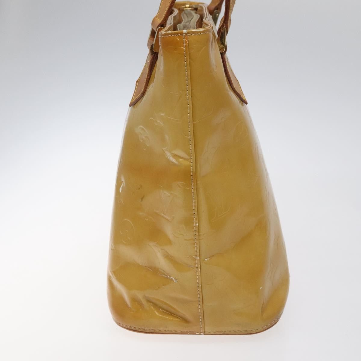 Louis Vuitton LOUIS VUITTON Monogram Vernis Houston Hand Bag Beige M91004 Size ONE SIZE - 4 Thumbnail