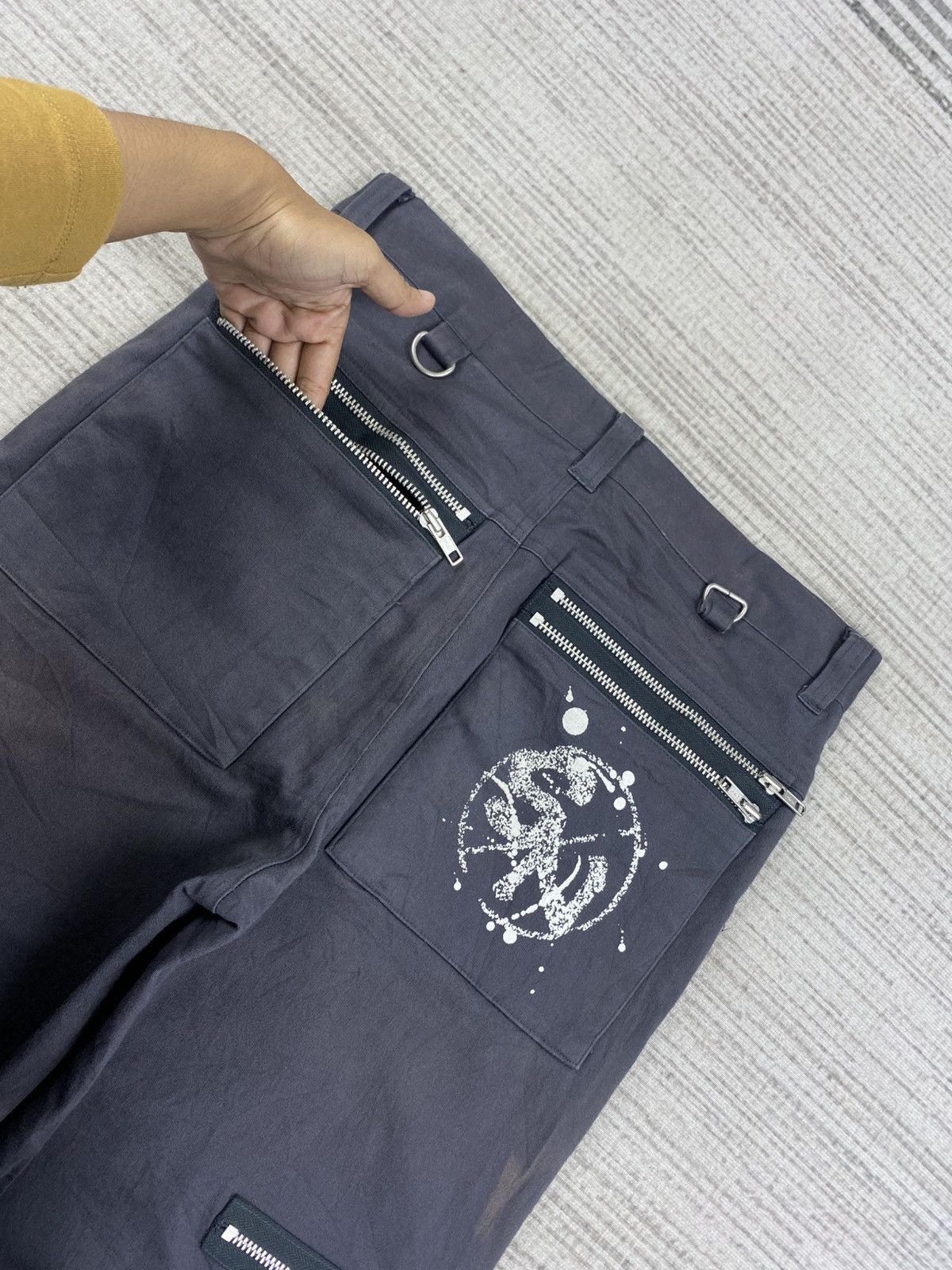 Japanese Brand Vintage Slash Number Punk Multizipper Bondage Pants Size US 31 - 11 Thumbnail
