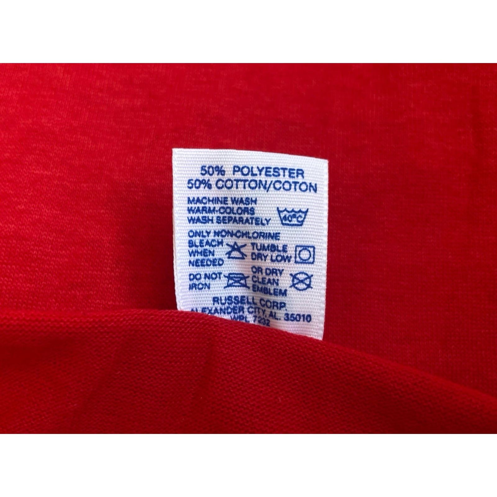 Russell Athletic VINTAGE Russell Athletic T-Shirt Mens 3XL Red 90s Deadstock NWOT Made in USA Size US XXL / EU 58 / 5 - 4 Thumbnail