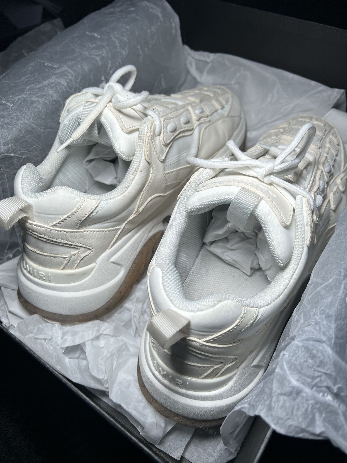 Amiri Amiri bone runner “Alabaster” Size US 12 / EU 45 - 8 Thumbnail