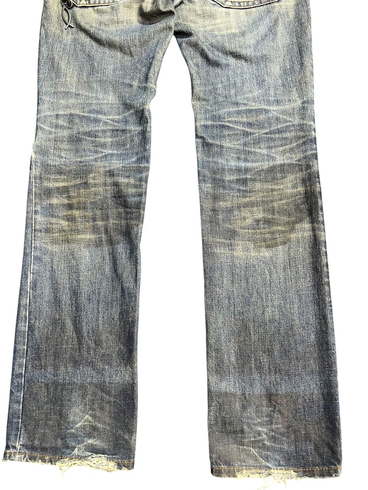Dsquared2 05 Dsquared2 mudwash hope buckle back distressed jeans Size US 31 - 6 Thumbnail