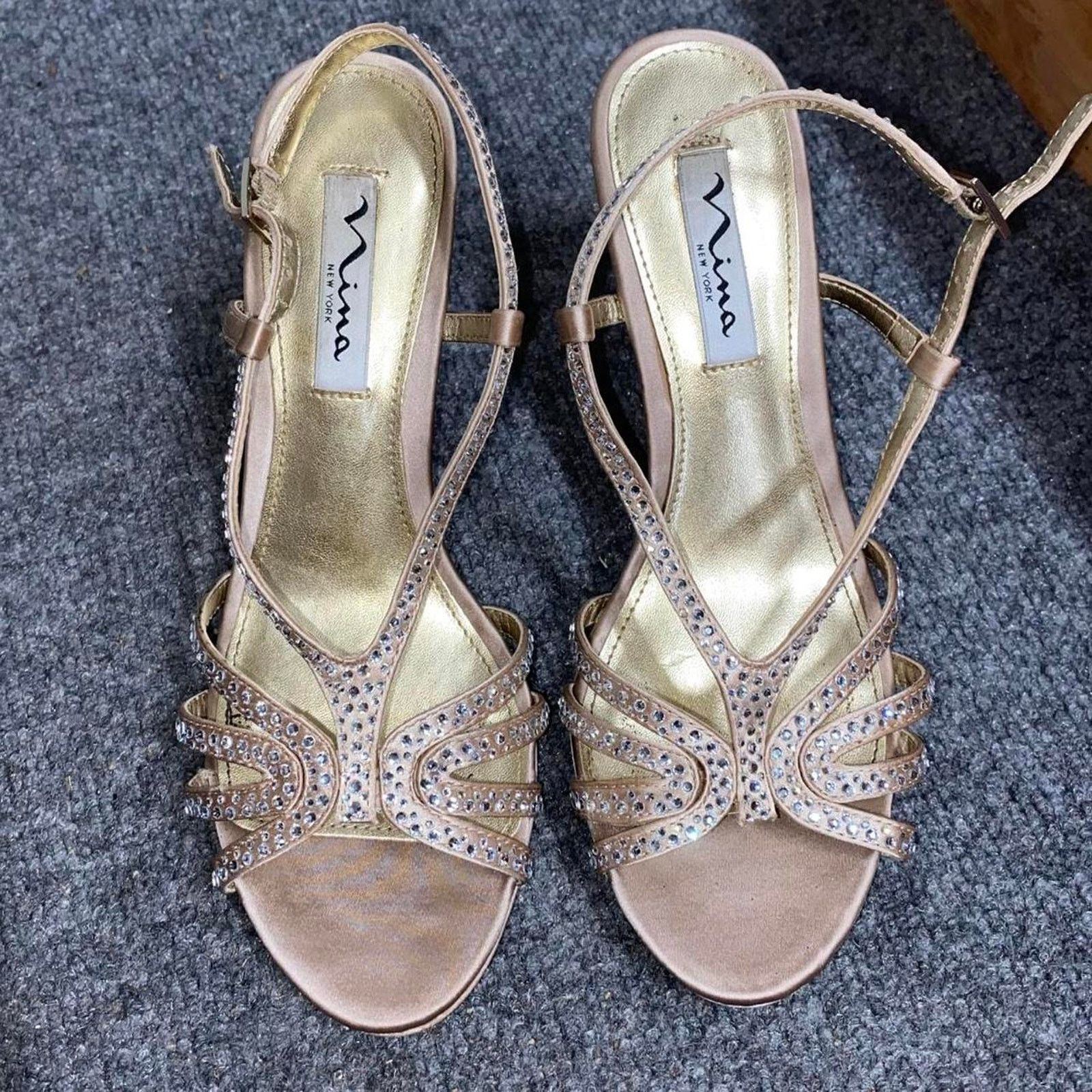 Other Gold strappy high heels Size US 6 / IT 36 - 1 Thumbnail