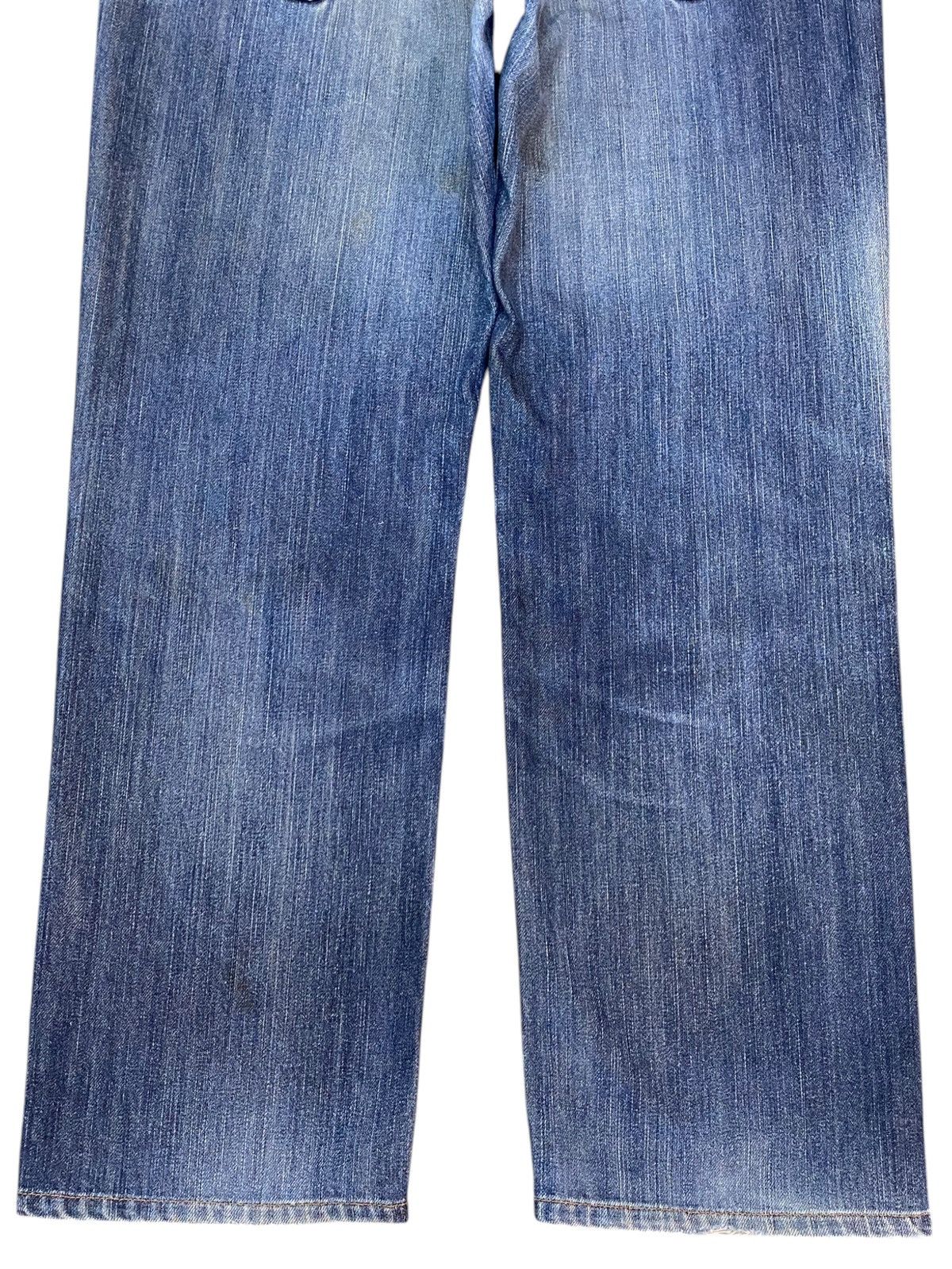 Edwin Vintage Japanese Edwin 403 Blue Wash Distressed Loose Jeans Size US 34 / EU 50 - 6 Thumbnail