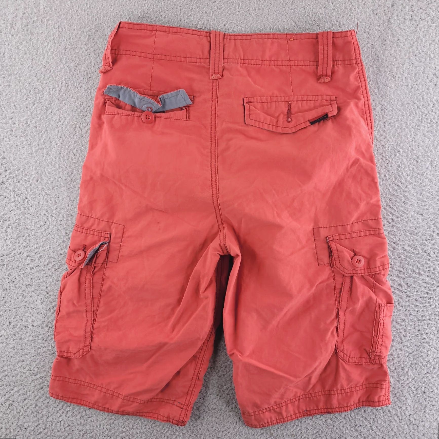 Vintage WearFirst Shorts Mens 28 Cargo Red Hiking Longer Length Size US 28 / EU 44 - 6 Thumbnail