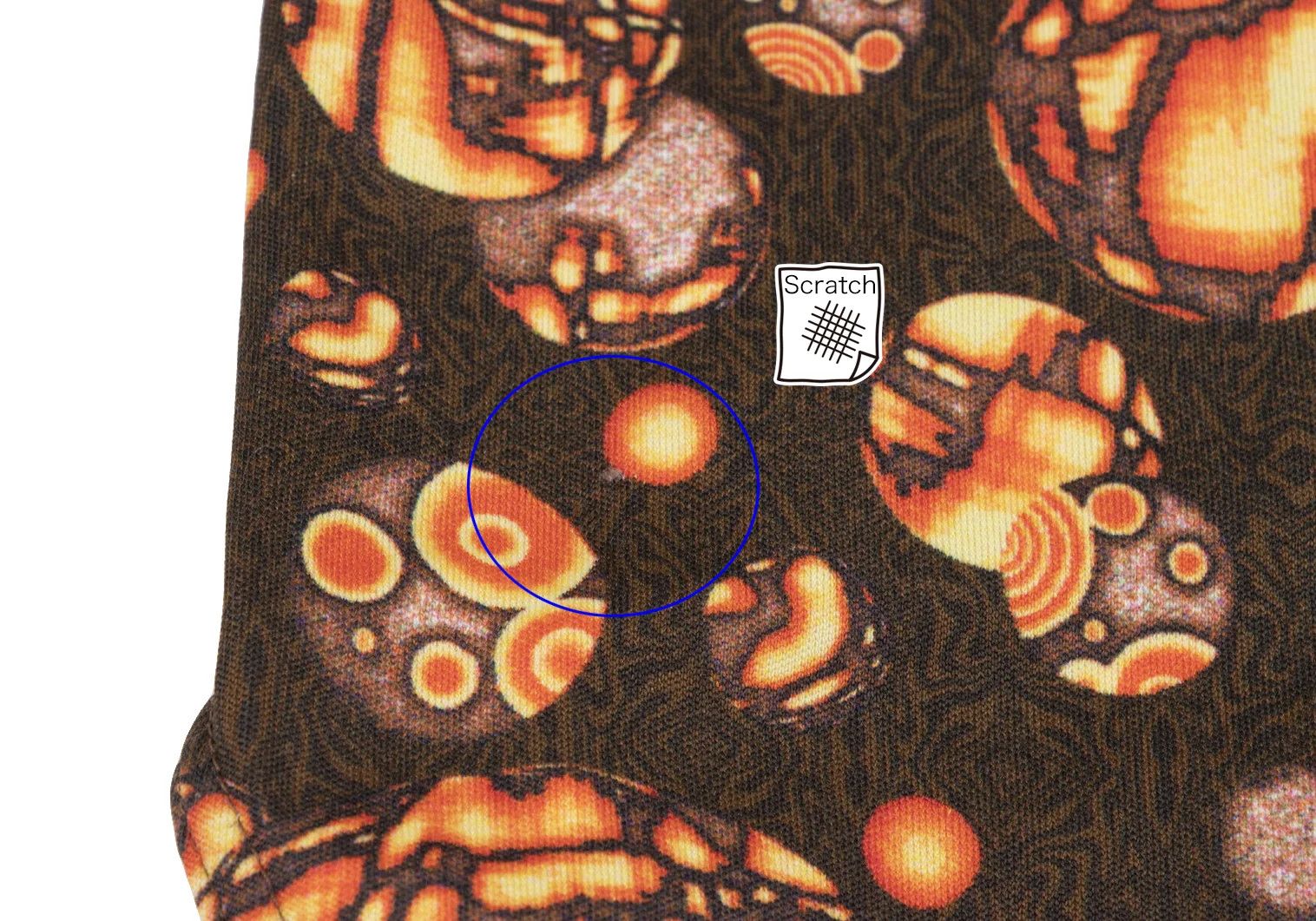 Jean Paul Gaultier Psychedelic Round Hem T-Shirt in Orange Brown Size US M / EU 48-50 / 2 - 8 Thumbnail